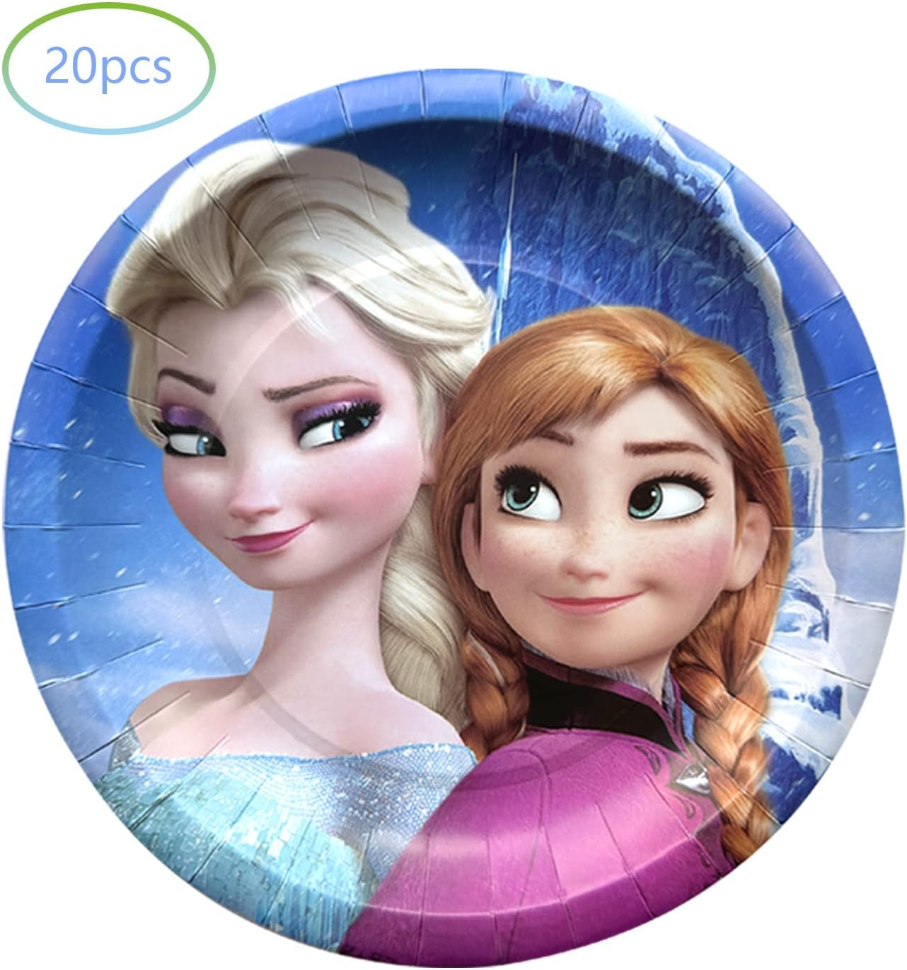 Frozen Birthday Party Supplies, Include 20 Plates and 20 Napkins, Frozen Birthday Party Decorations image number 3