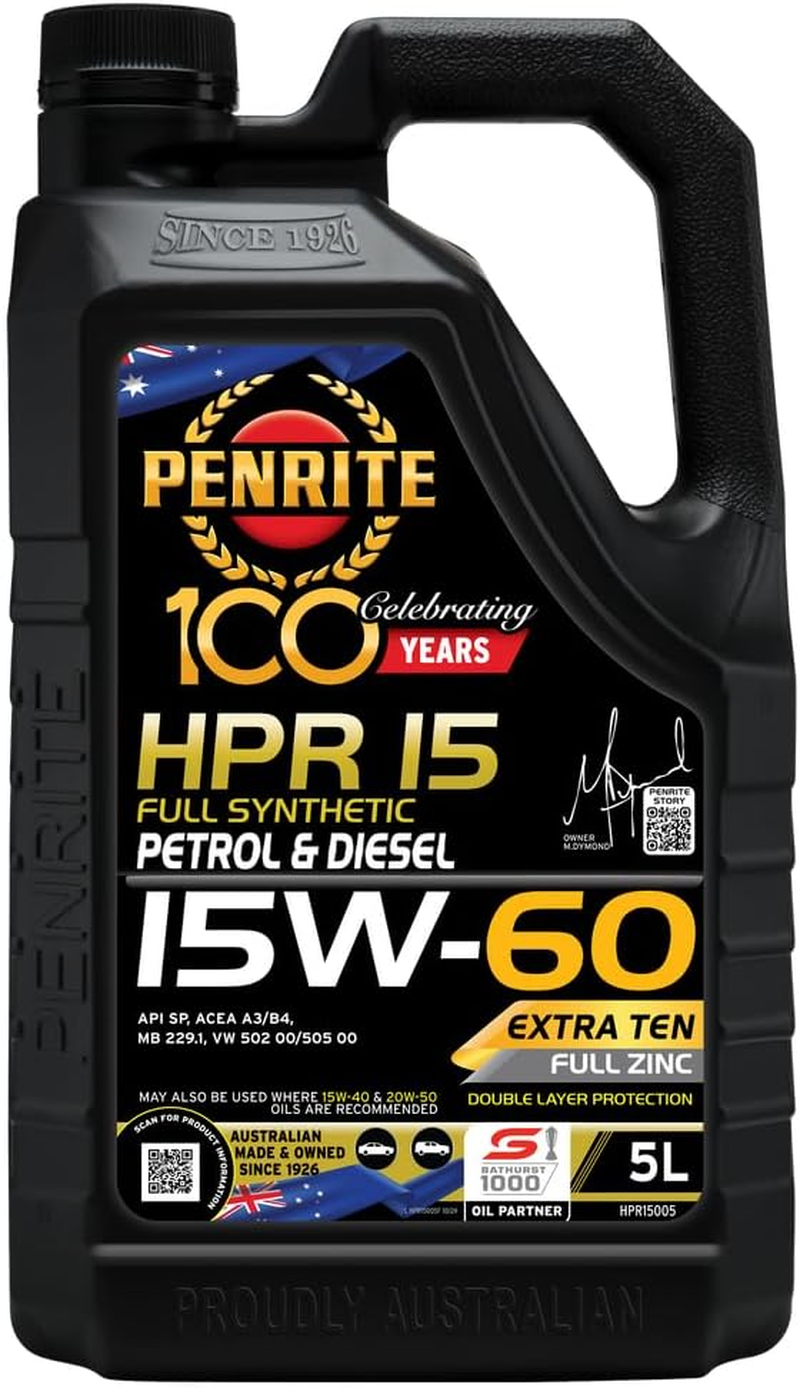 Penrite HPR15 Fully Synthetic 15W-60 Engine Oil