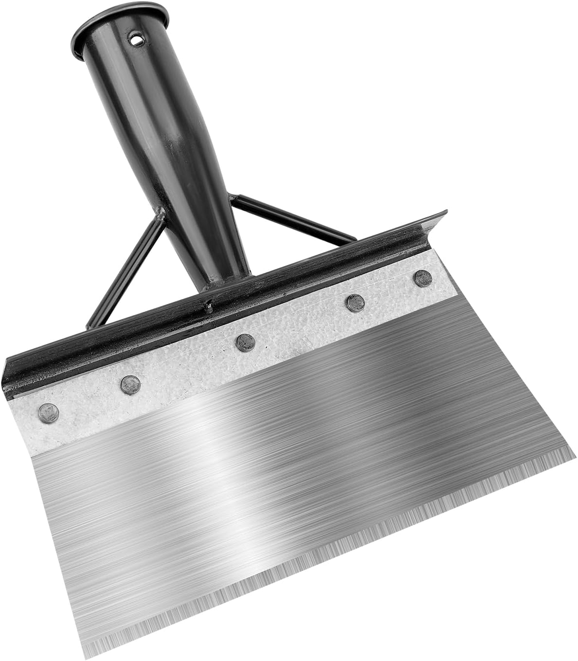 Multifunctional Garden Cleaning Shovel, 21Cm Outdoor Cleaning Shovel Manganese Steel Square Garden Shovel Weed Scraper Shovel Gardening Tool for Removing Weed Snow (Without Handle)