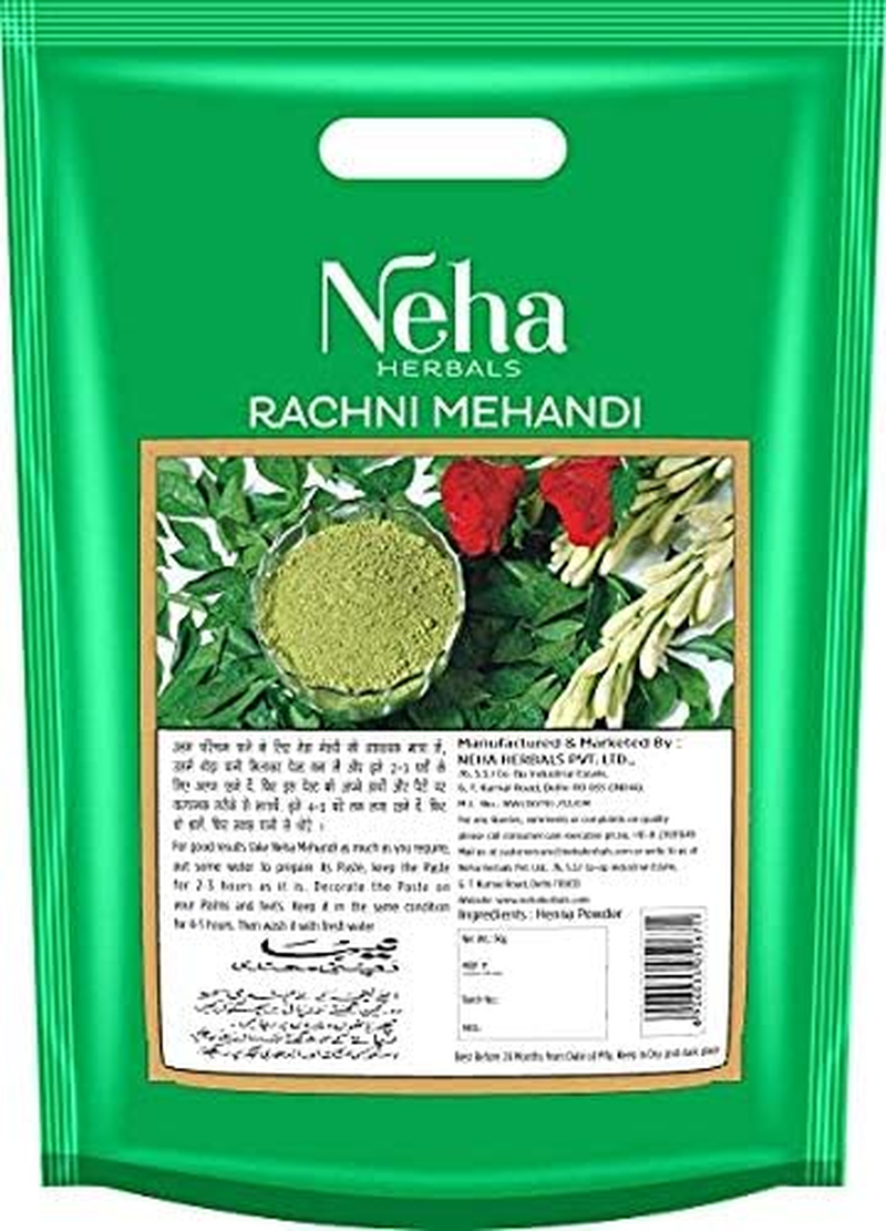 NEHA HERBALS RACHNI MEHANDI/HENNA POWDER (250G Pack) (Pack of 2) image number 4