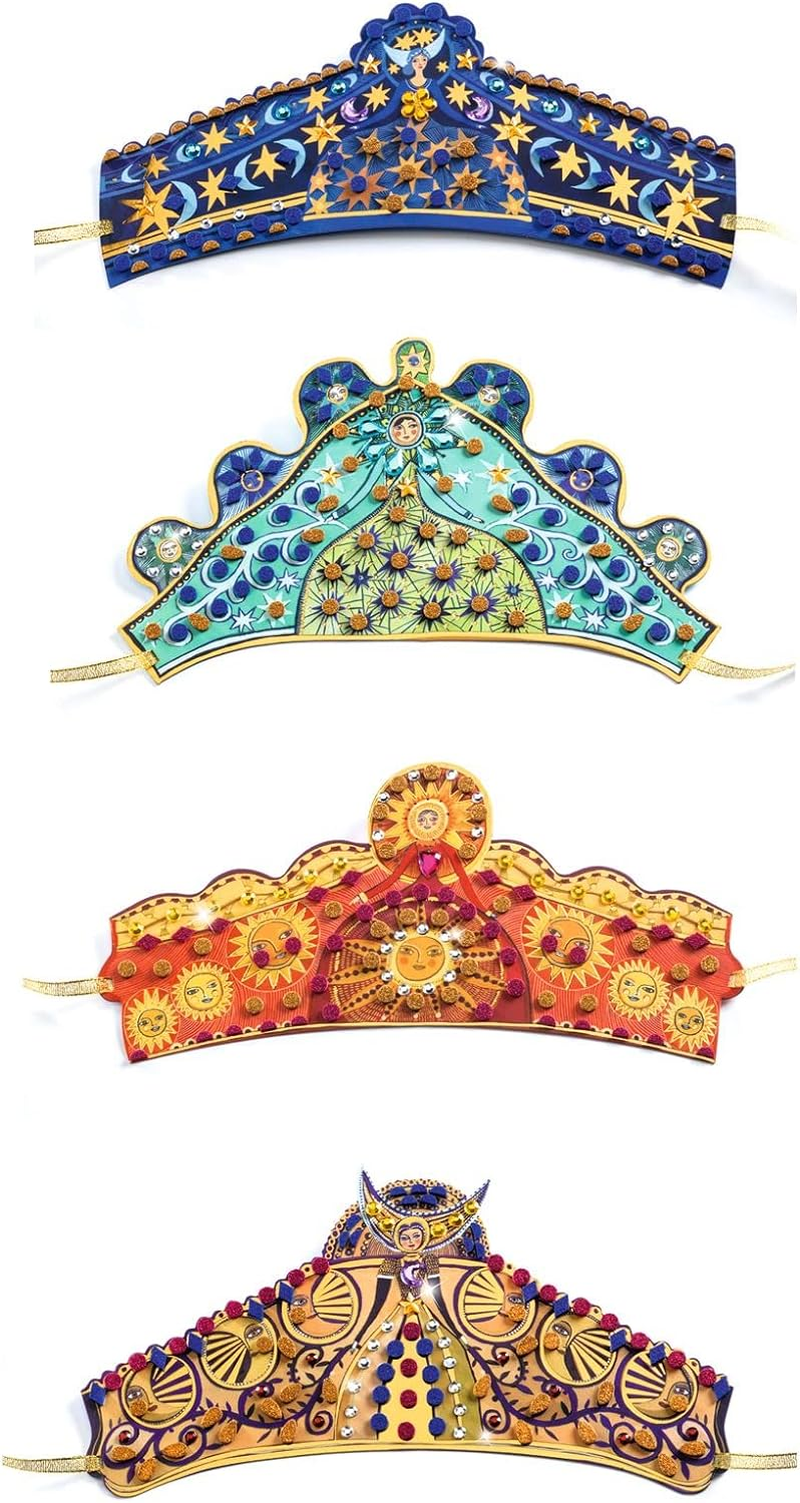 Djeco DJ07909 Do It Yourself Enchantresses Tiaras Craft Set