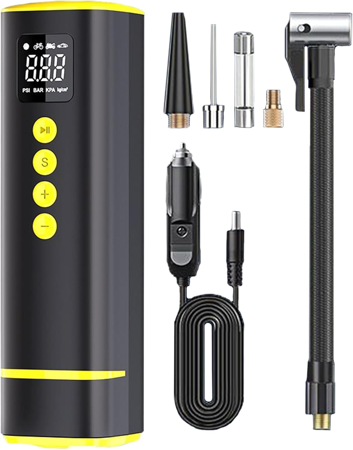 Tire Inflator Portable Air Compressor, Air Pump for Car Tires, 150Psi Electric Tyre Pressure Gauge for Wheel Ball Bicycle Truck Motorcycle Bike Automotive image number 3