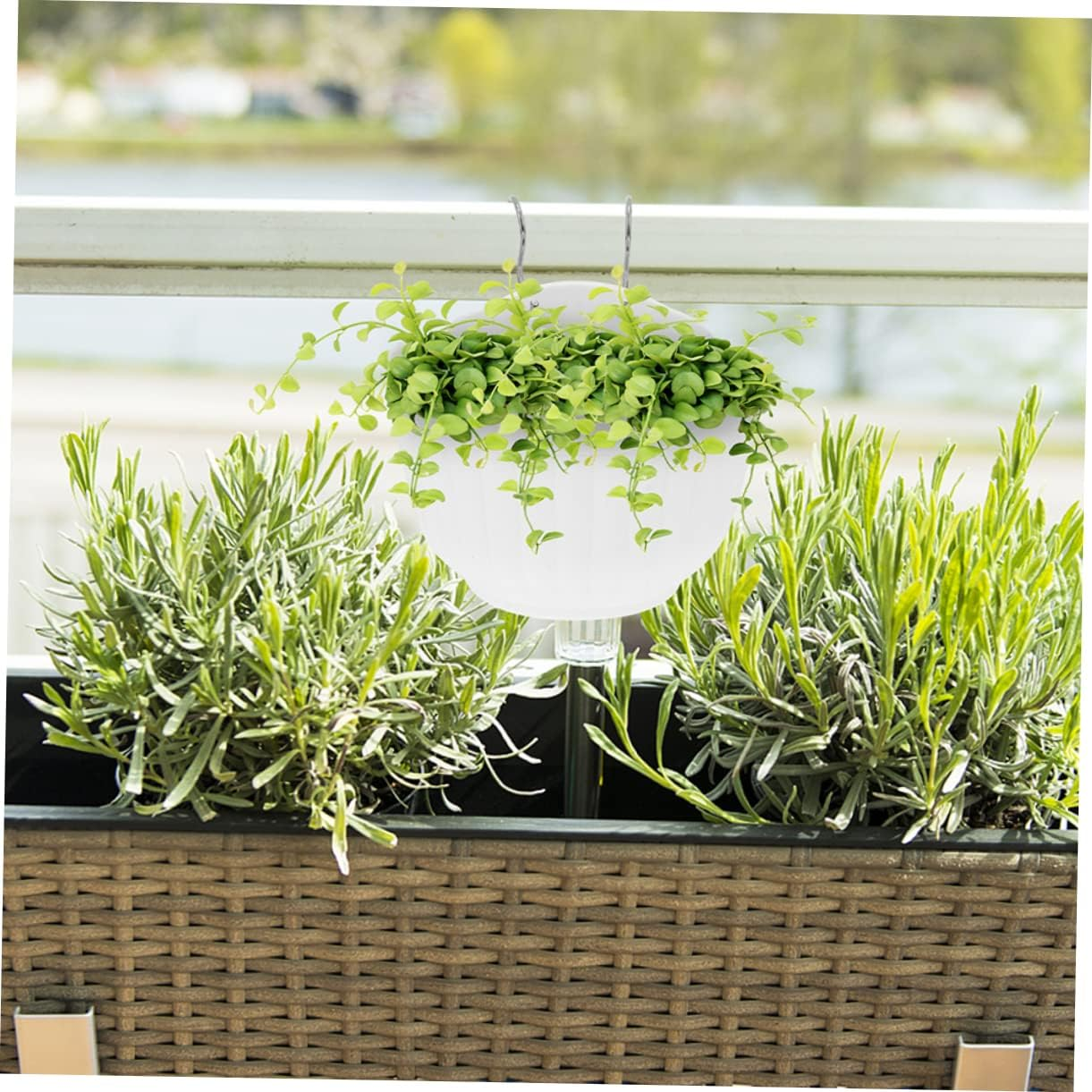 Toddmomy 3Sets Hanging Flowerpots for Home Decor Plastic Material Creative Design for Indoor Plants image number 6