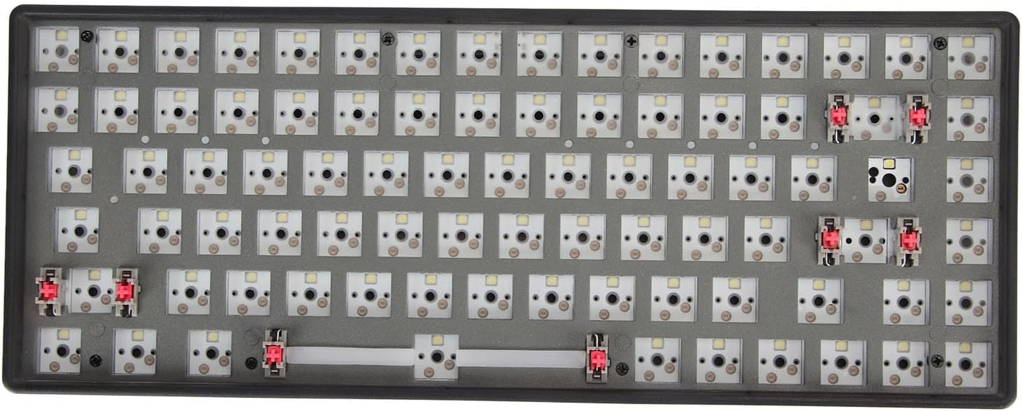 75% Keyboard Kit, Hot-Swappable Bluetooth 5.0 2.4G Type C Tri-Mode Wireless Mechanical Keyboard PCB Mounting Plate Kit, Customized Keyboard Kit, Gifts image number 4