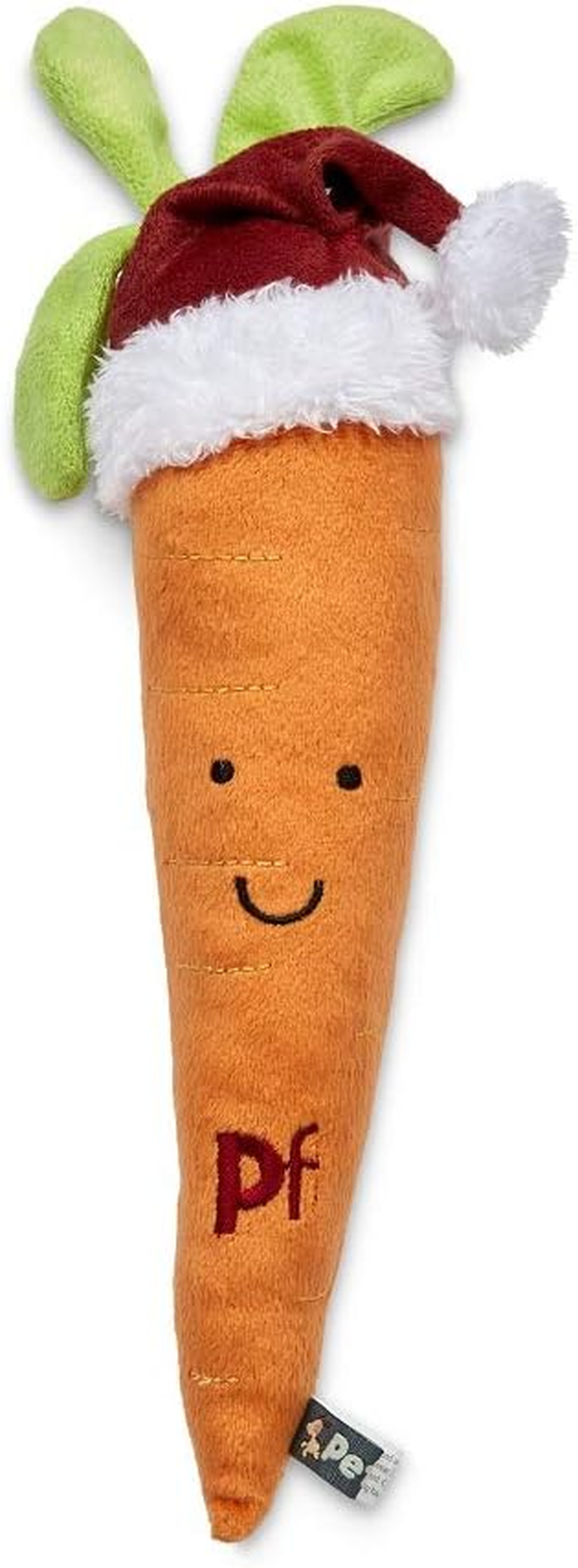 Petface Midnight Tweed Freddi, Christmas Plush Dog Toy with Built-In Squeaker (Pack of 1)