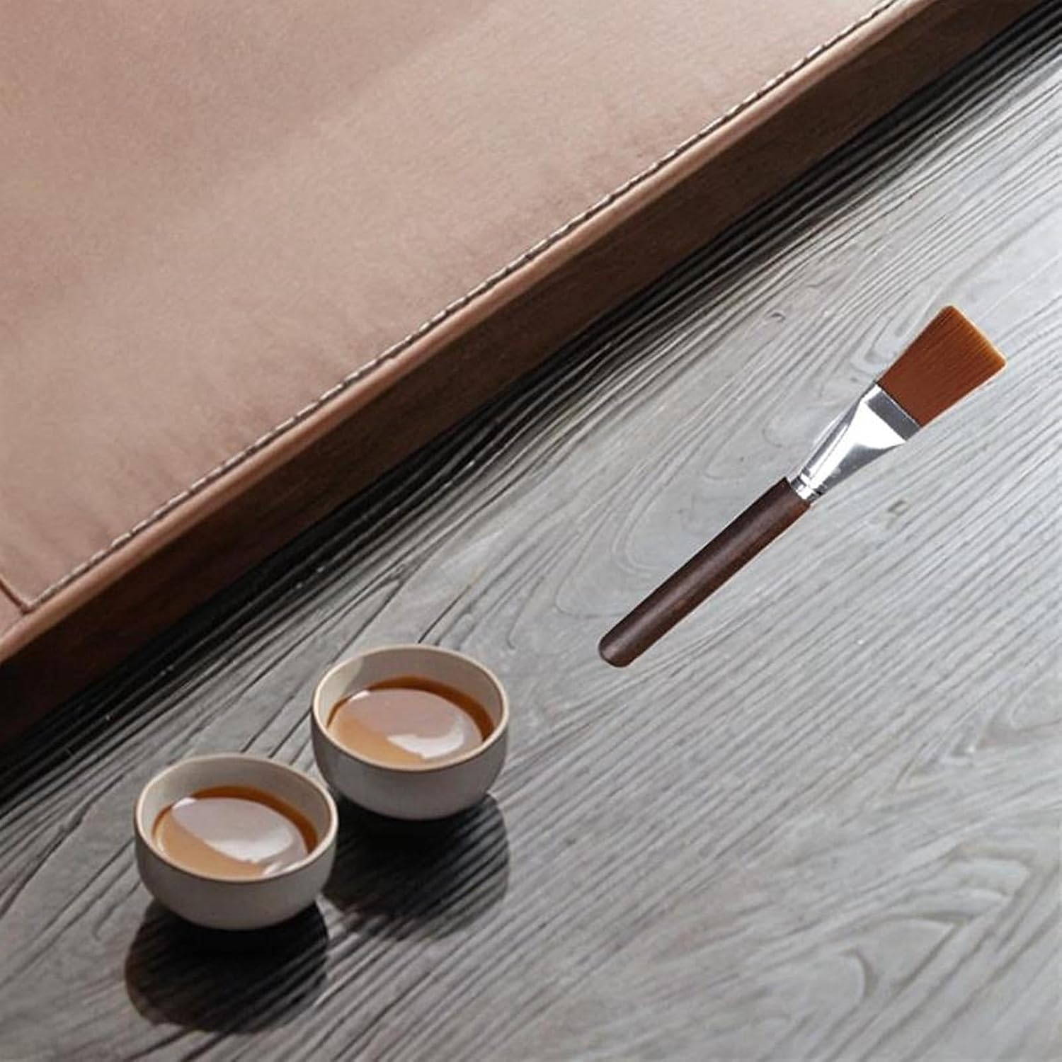 ＫＬＫＣＭＳ Espresso Coffee Brush Wood Handle Coffee Machine Cleaning Brush Teapot Cleaner Brush, Small Black image number 5