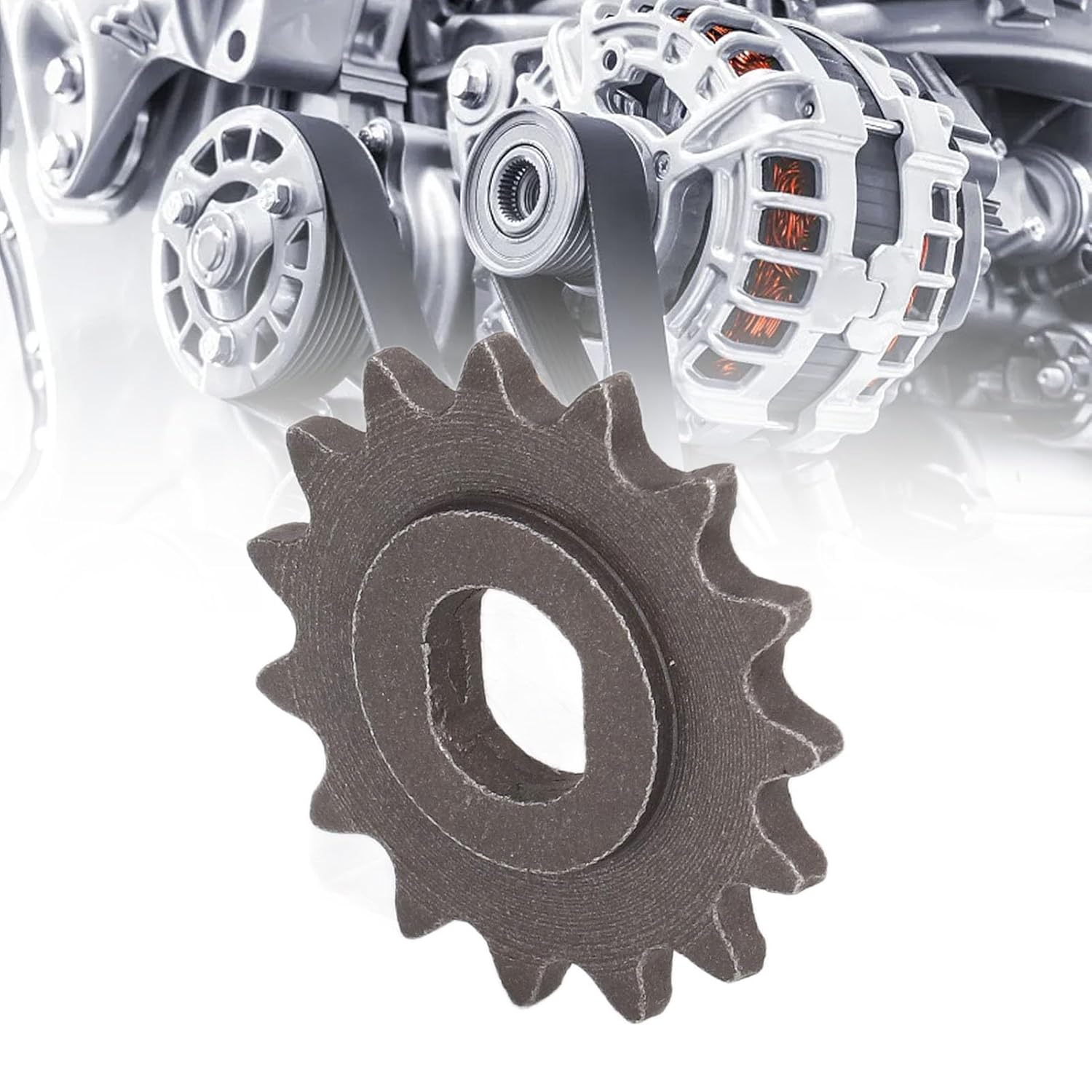 Motor Sprocket, Efficient Hole H 25H 15T Sprocket High Hardness Precise Steel for MY1016 image number 3