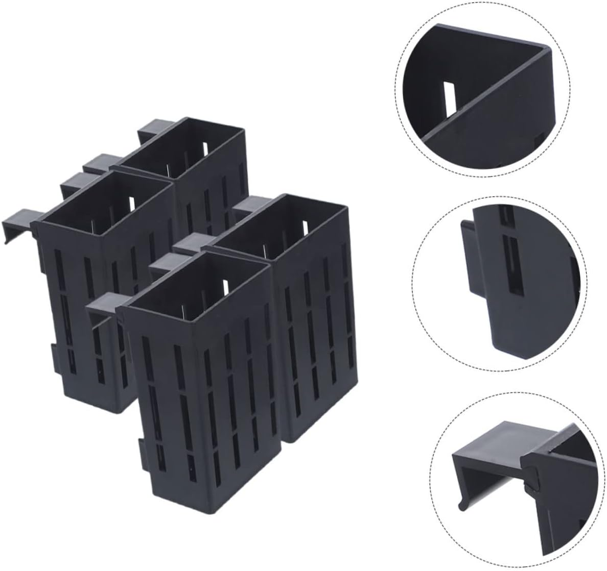 4Pcs Hanging Aquarium Plant Holder Aquatic Plant Pots for Improved Growth for Fish Tank Decoration and Aquatic Cultivation