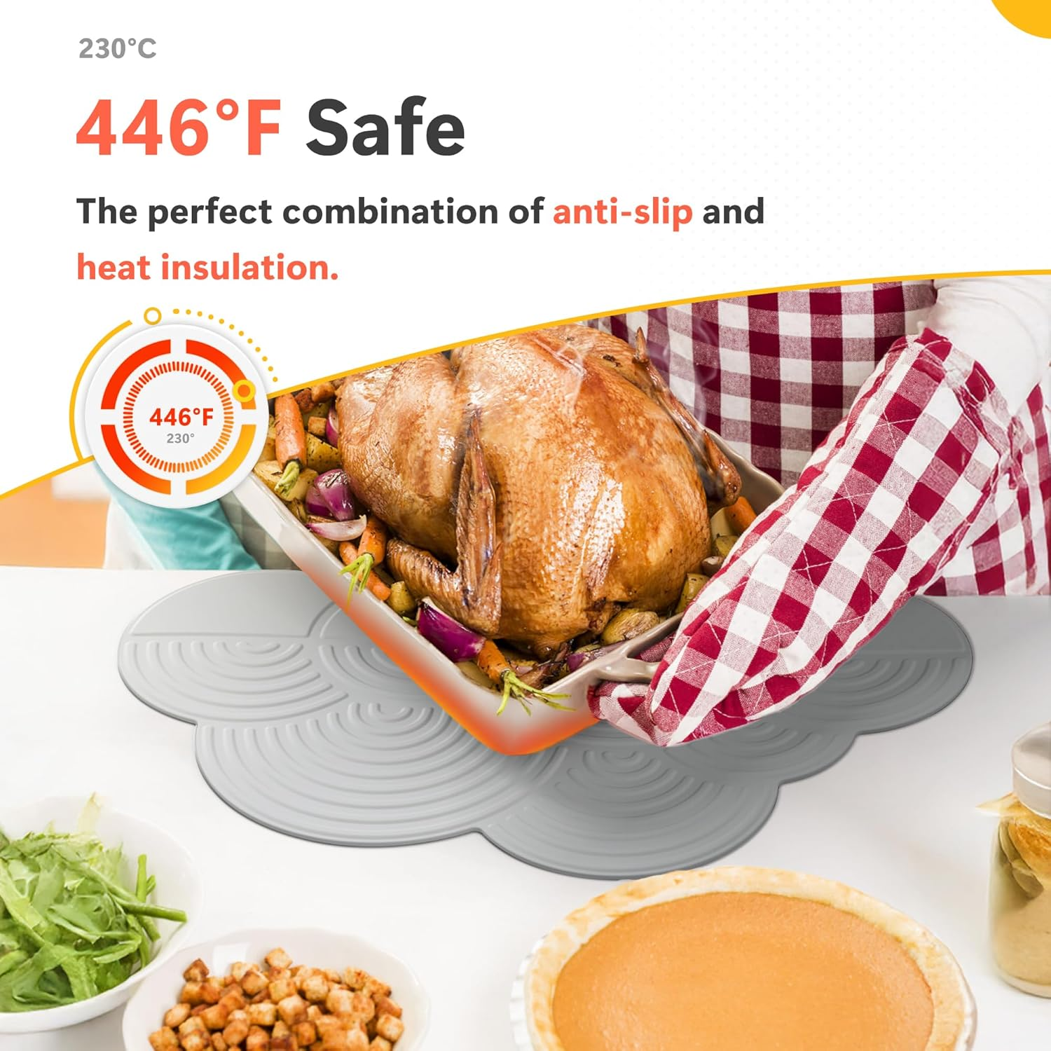 Li&Zhao Dish Drying Mats for Kitchen Counter - Dish Mat Drying Kitchen Mat Silicone Drying Mat Silicone Mats Dish Rack Mat Dish Drainer Mat image number 5