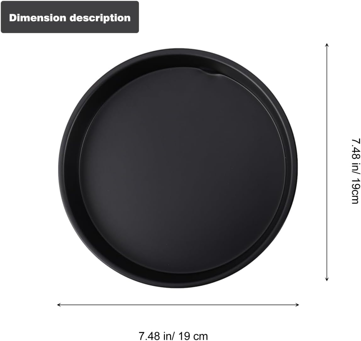 SOLUSTRE Set of Baking Molds Cake Pizza Pan Air Fryer Accessories Nonstick Coating round Shape for Baking image number 2