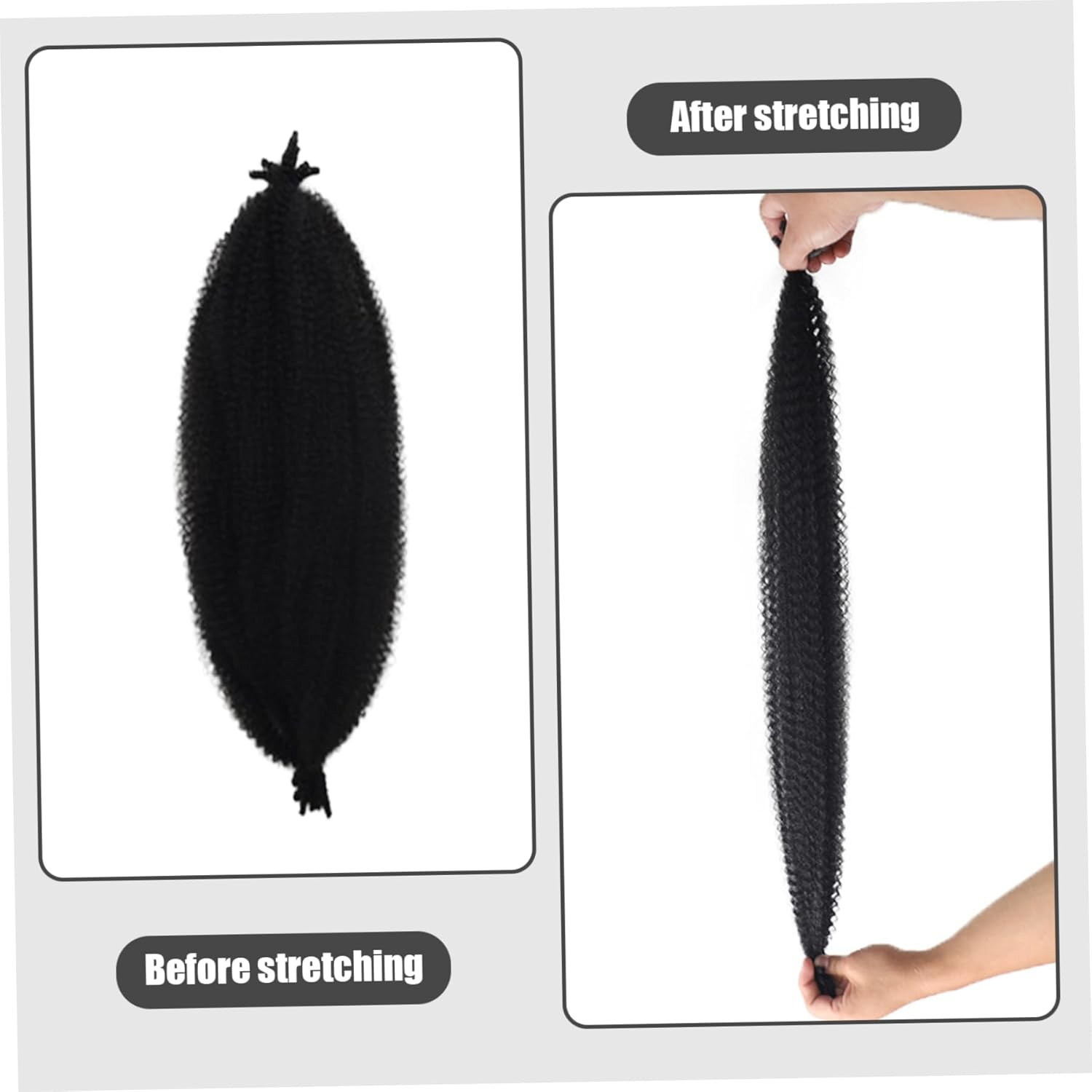 Passion Twist Hair 6 Packs 16 Inch Butterfly Locs Pre-Separated Spring Twist Hair Soft Faux Locs Natural Black Crochet Hair for Women Short, Passion Twist Crochet Hair image number 4