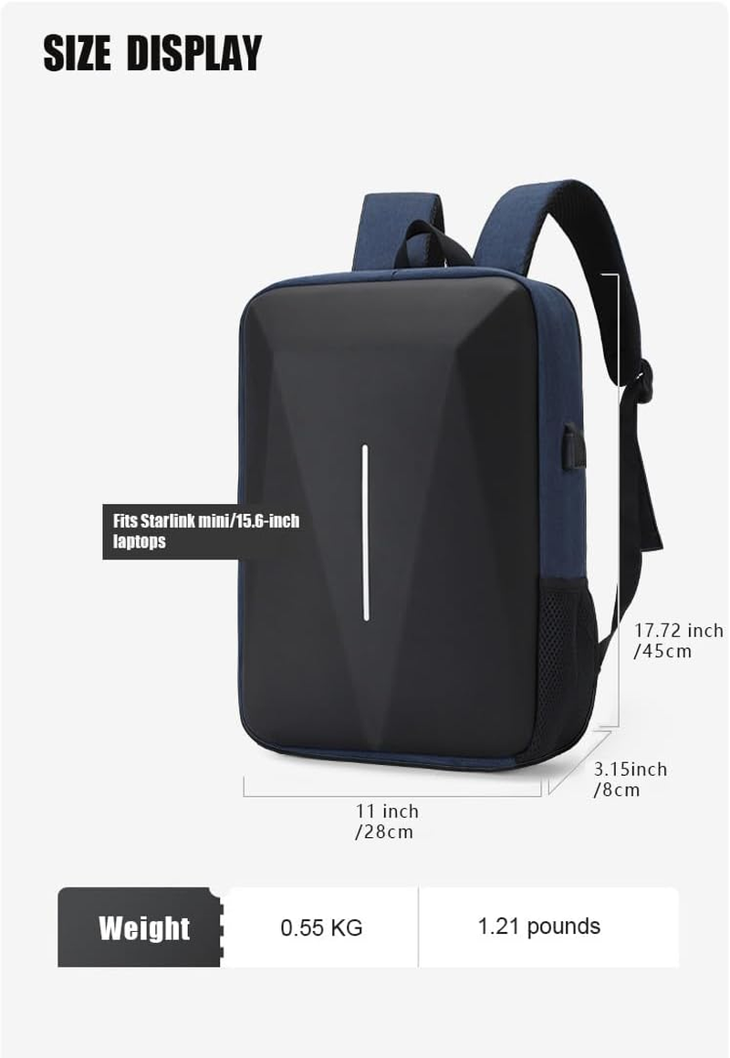 HFLZBRO Bag for Starlink Mini - Storage Bag Case for Starlink Dish and All Accessories - Anti-Theft Water-Resistant Shoulder Backpack - Gray image number 7