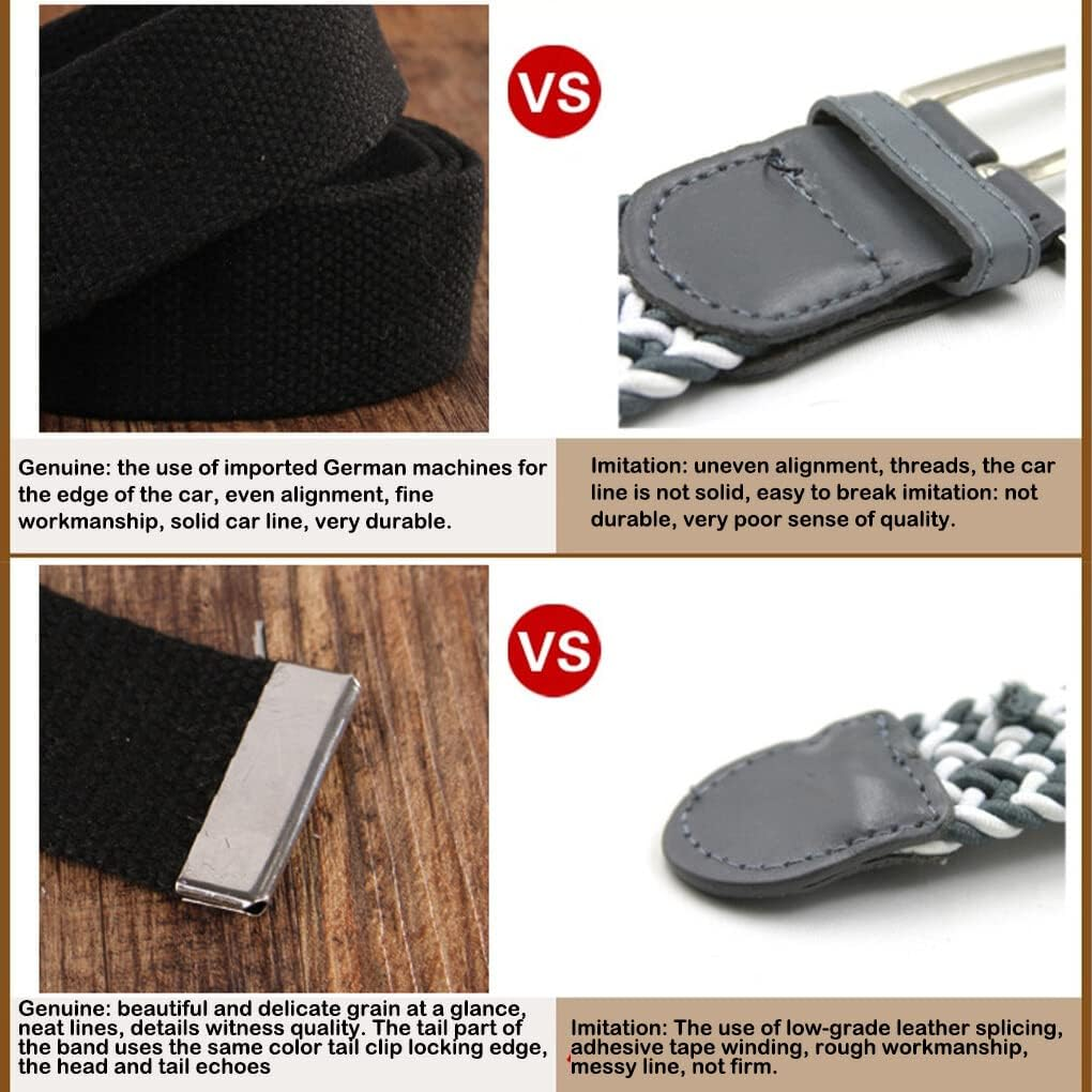 Canvas Metal Waist Belt Men Women Unfading Dual Ring Trimmable Adjustable Stylish Breathable Jeans Belts Waistband image number 4