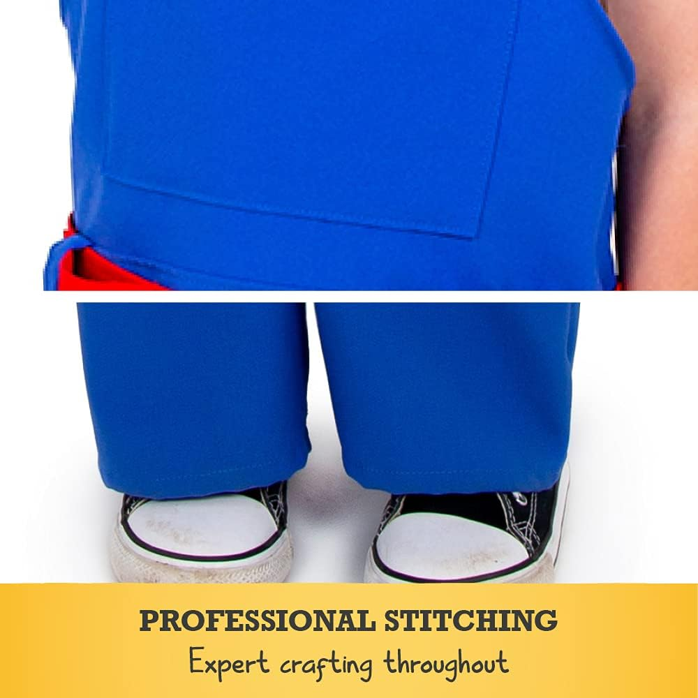 Builder Costume & Helmet - Kids Costume 5-7 Years