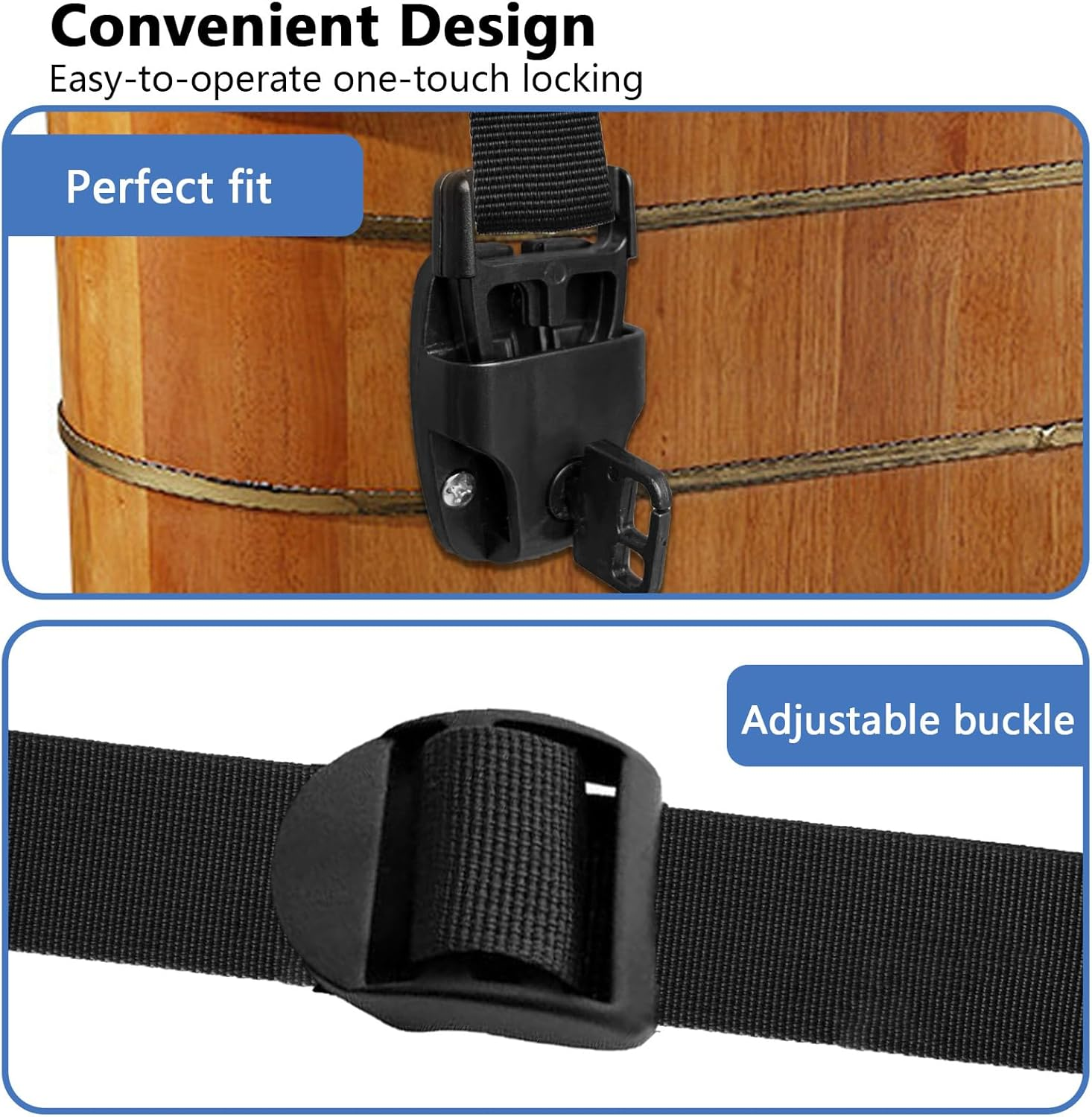 10 Pack Black Hot Tub Cover Clips with Screws, Hot Tub Cover Broken Latch Repair Kit, Hot Tub Cover Clips Replacement, Hot Tub Clips for Cover for Spa Cover Straps (Black) image number 6