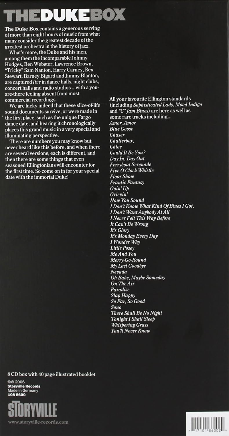 Storyville Duke Ellington - the Duke Box CD image number 5