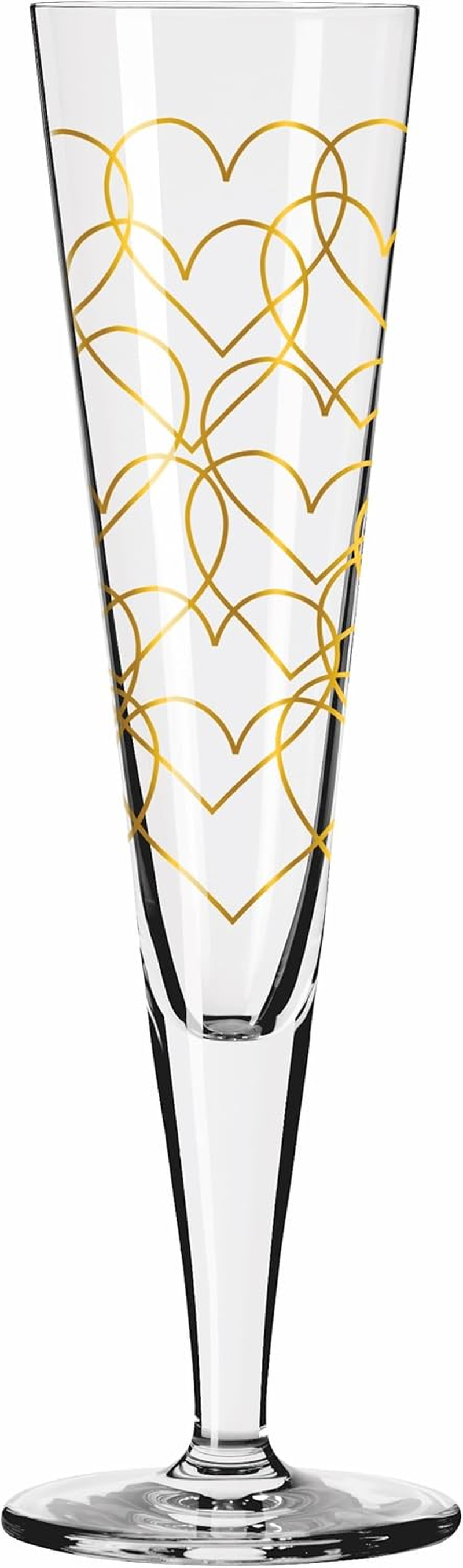 RITZENHOFF 6031006 Champagne Glass 200 Ml - Goldnacht Duett Best of 2022 Series, Pack of 2 with Real Gold - Made in Germany image number 3