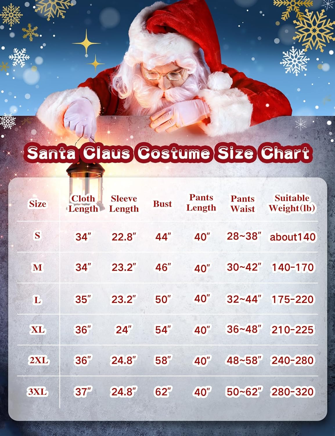 Christmas Santa Claus Costume for Men Adult 11 Pcs Deluxe Velvet Suit Outfit Xmas Santa Holiday Party Cosplay image number 2