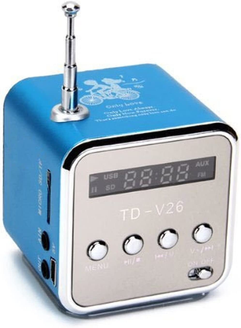 Portable Mini Stereo FM Radio MP3 Bluetooth Speaker Music Player Support Micro SD/U Disk/Pc