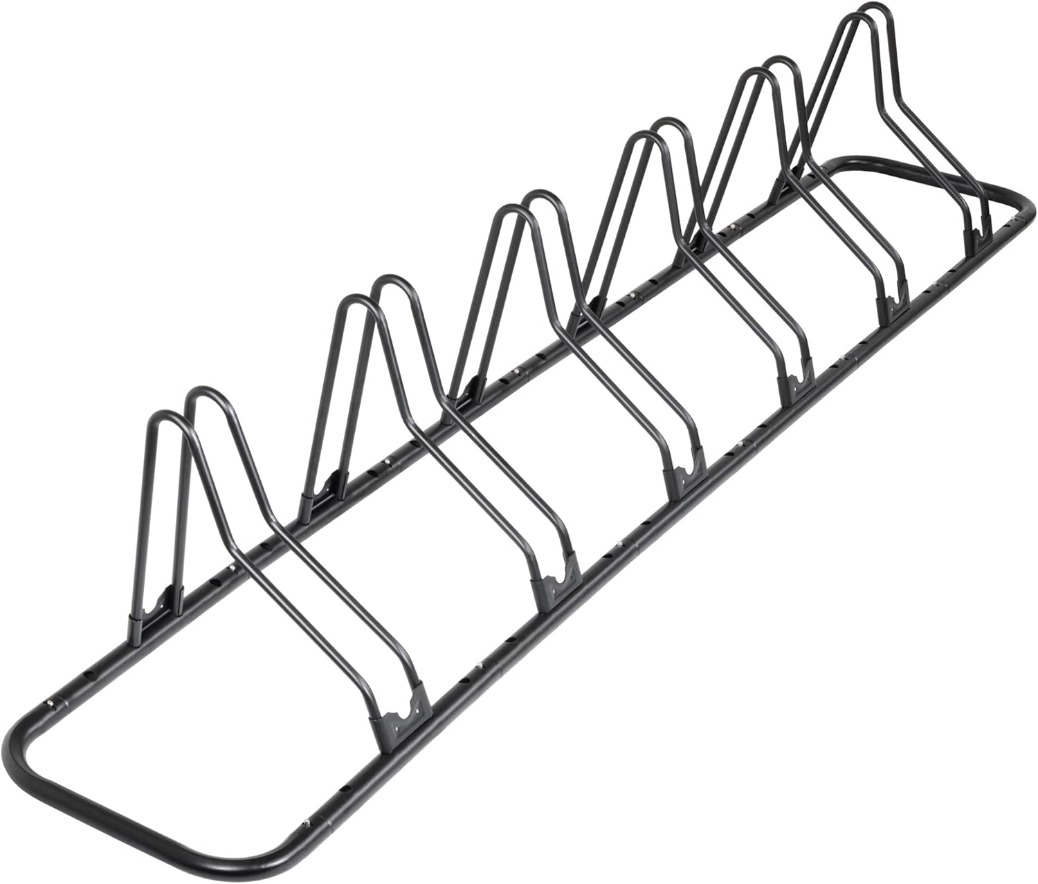 Cyclingdeal 2-6 Bicycle Floor Type Adjustable Parking Rack Stand - Mountain MTB & Road Bikes Indoor Garage Storage