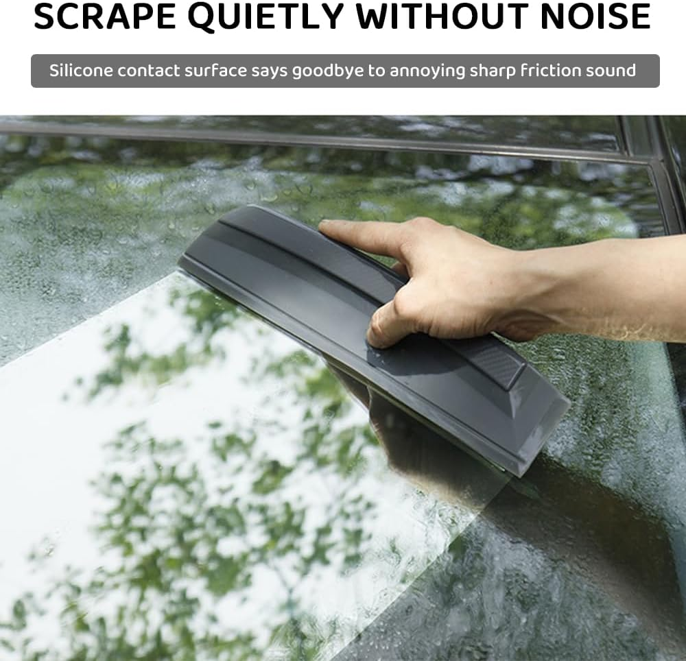 Car Silicone Squeegee &ndash; Scraping Soft and Delicate,Not to Hurt the Surface, Using Ergonomic Design, Curved Handle, Comfortable Feel, It Is Very Convenient to Operate image number 5