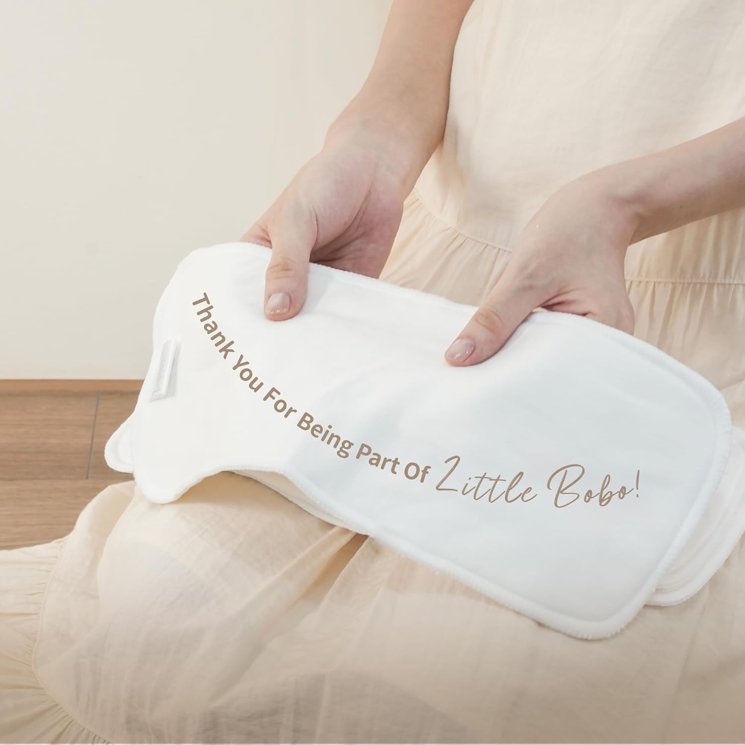 Little Bobo 8-Pack Eco Bamboo Cotton Cloth Nappy Inserts Set with Storage Bag | Reusable Ultra-Absorbent Booster Soaker Liner Pads | Gentle on Sensitive Skin | Nappy Rash Prevention for Newborns | Leak Protection & Day-Night Use (Bamboo Cotton Inserts) image number 2