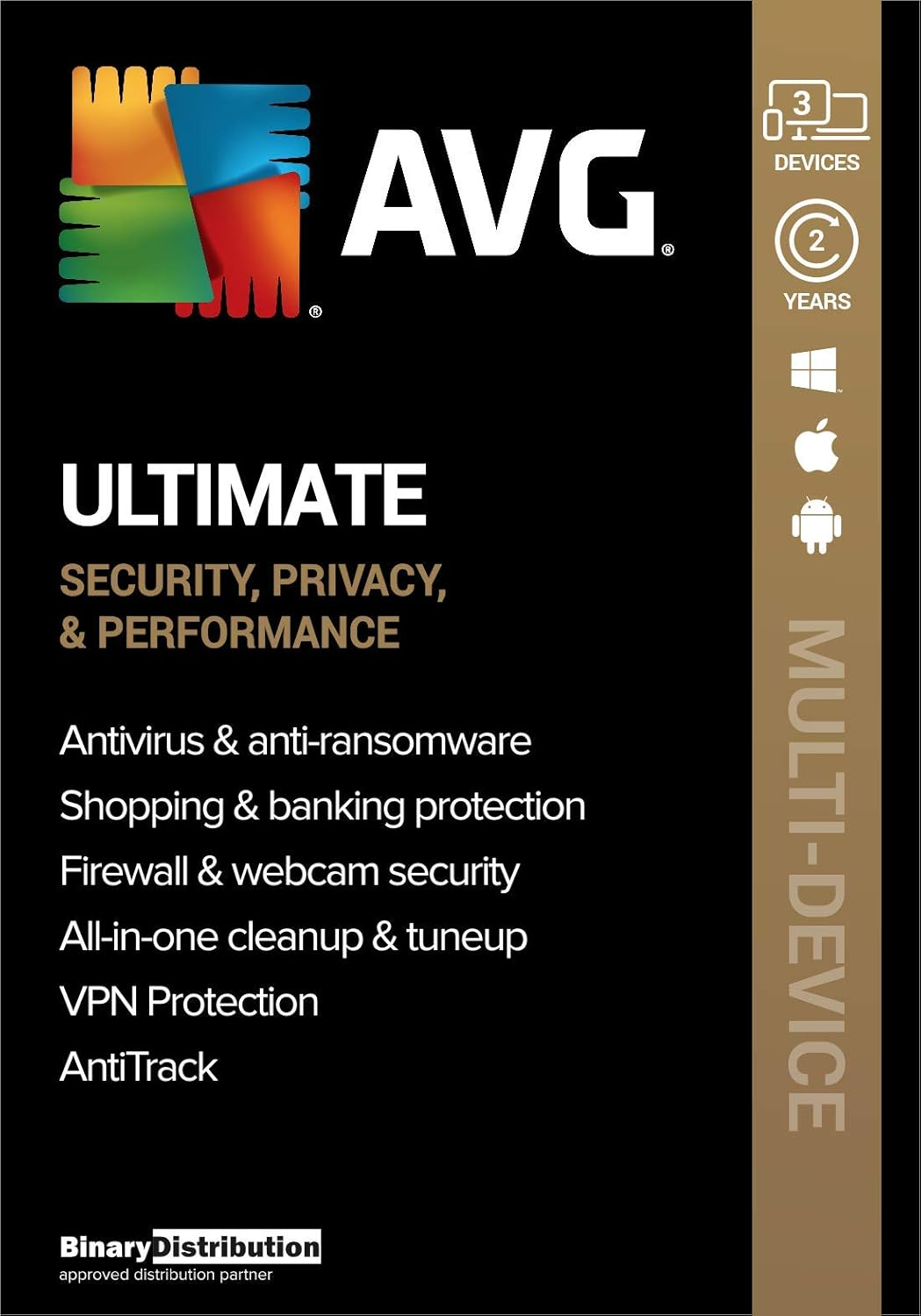 AVG Ultimate 2021, 3 Devices 2 Years, Antivirus+Cleaner+Vpn+Antitrack, [Pc/Mac/Android] [License] image number 5
