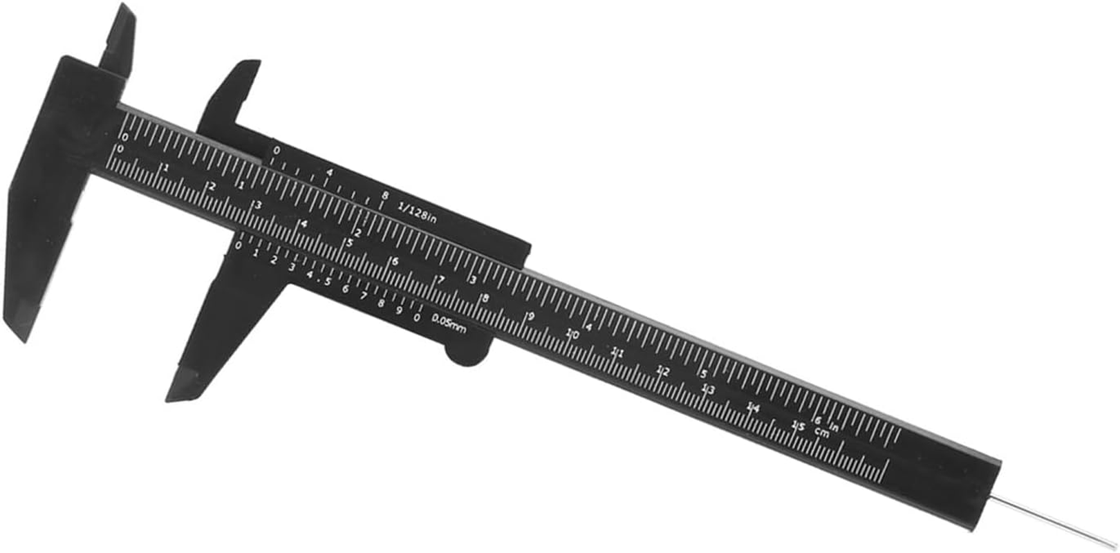 Vernier Caliper, 150Mm Double Ruler Portable Scale for Antique Measuring for School for Jewelry Measuring for Exhibition Gifts (Black) image number 6