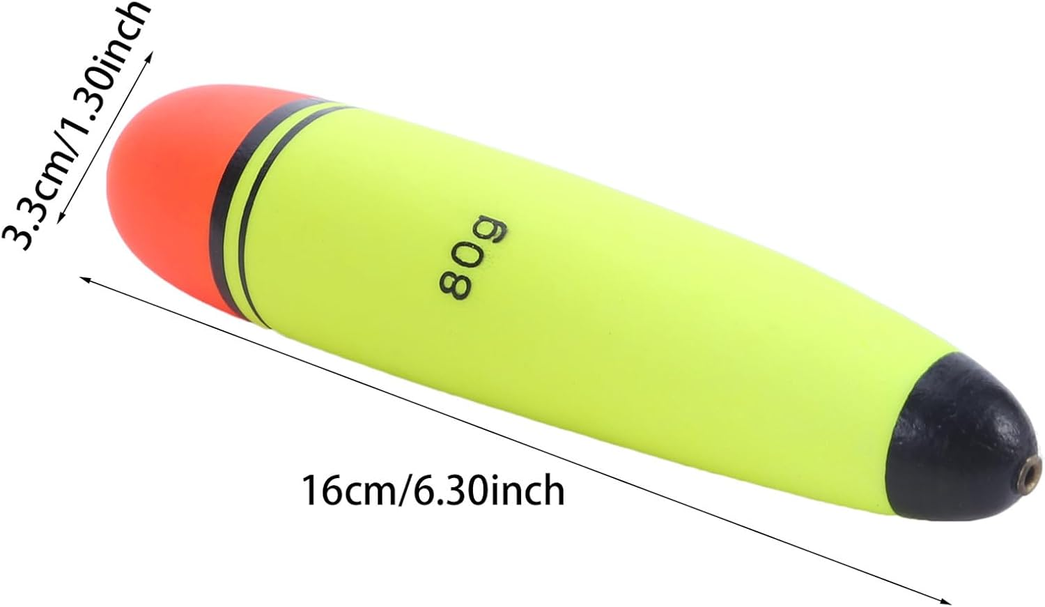 QXPDD 4Pcs Fishing Bobber Float EVA Foam Floats Fishing Floats,Fishing Slip Bobbers for Pike Perch Carp Bass Saltwater Freshwater Fishing,80G