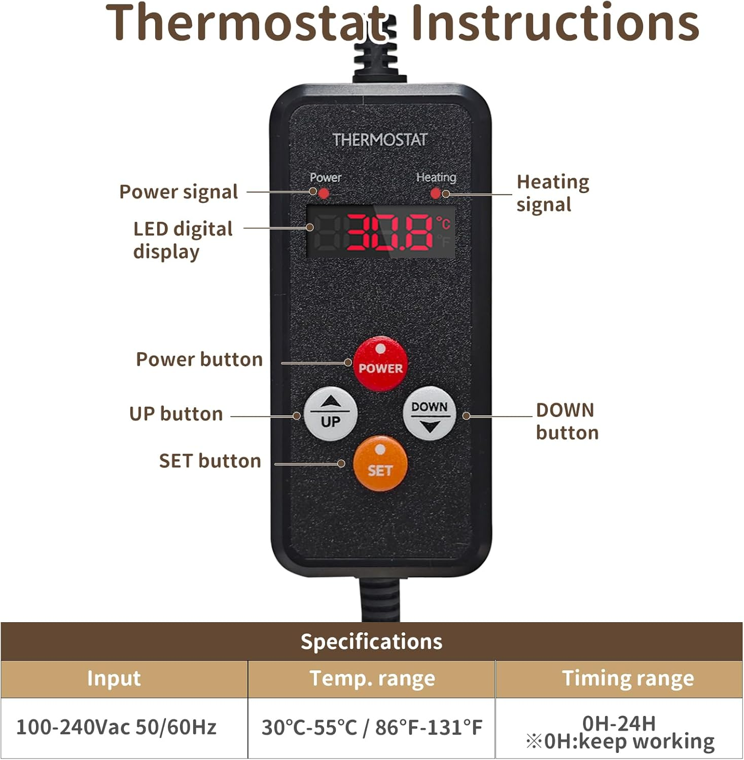 Pet Heating Pad Adjustable Temperature with Timer AU Plug, Waterproof Heated Mat with Chew Resistant Cord, Auto Power-Off Electric Indoor Pet Heat Pad for Dogs and Cats image number 1