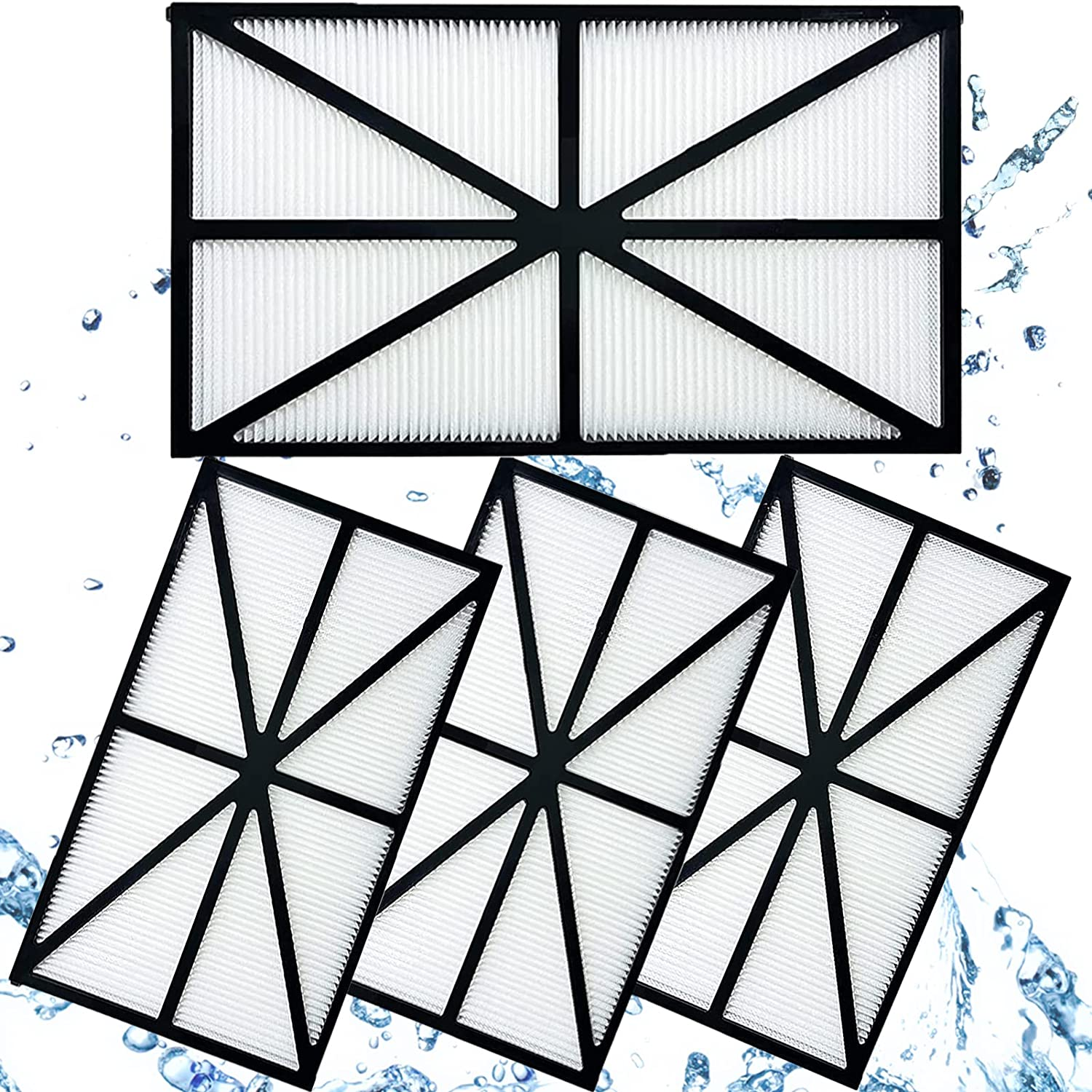 RCX70101 Replacement Robotic Pool Cleaner Filter Cartridges, Cartridge Filter Panels Compatible for Hayward Robotic Aquavac Tigershark and Sharkvac Pool Cleaners (4 Pack)