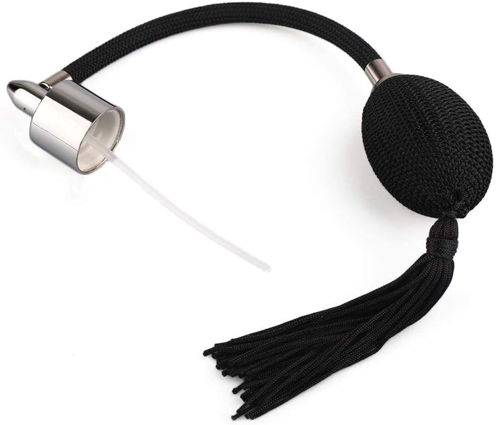 Yangland 1Pcs 80Ml Clear Crystal Vintage Style Perfume Bottle Long Spray Tassels Atomizer Pump Refillable Retro Glass Bottles Makeup Tool image number 3