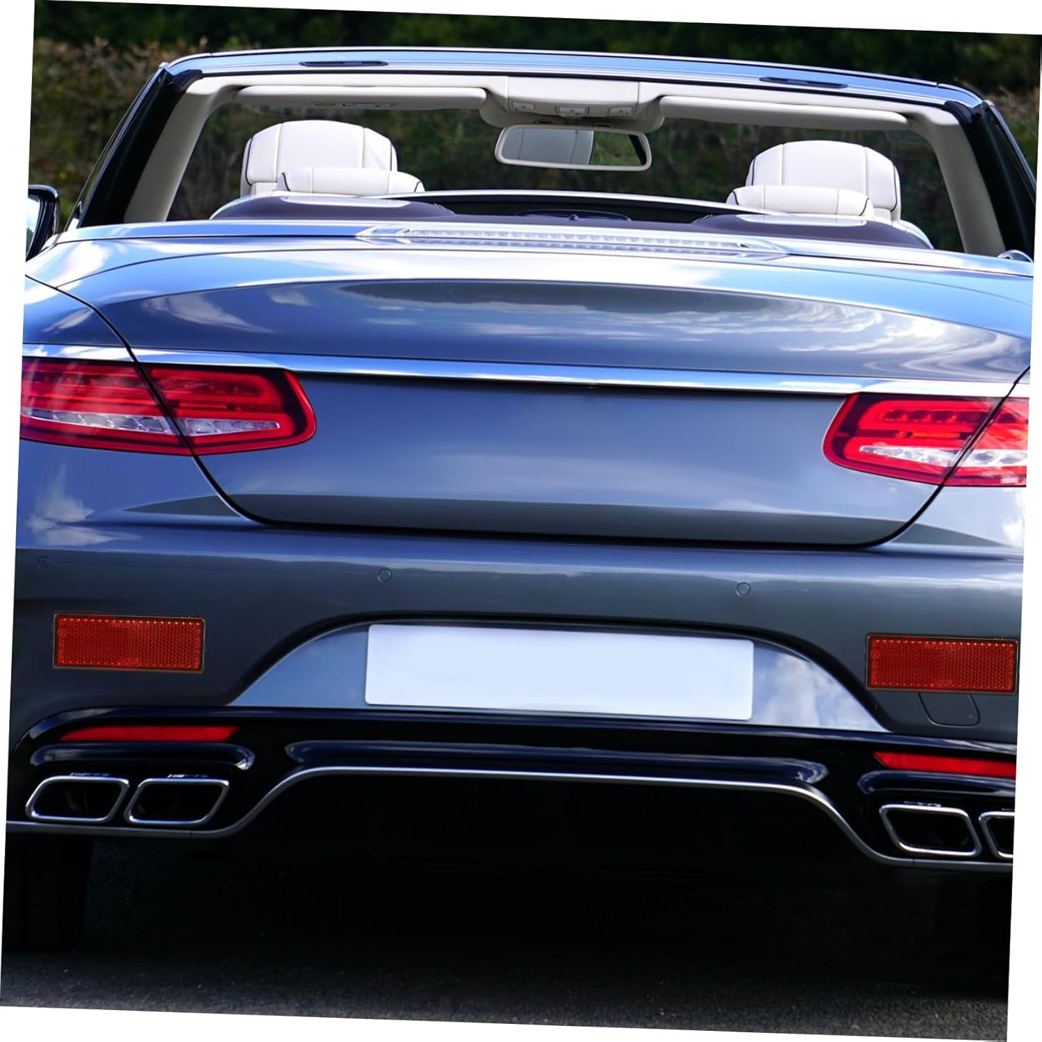 Gatuida 10Pcs Car Reflective Strips Self-Adhesive Reflective Tape for Car Mirrors Weatherproof Warning Tapes