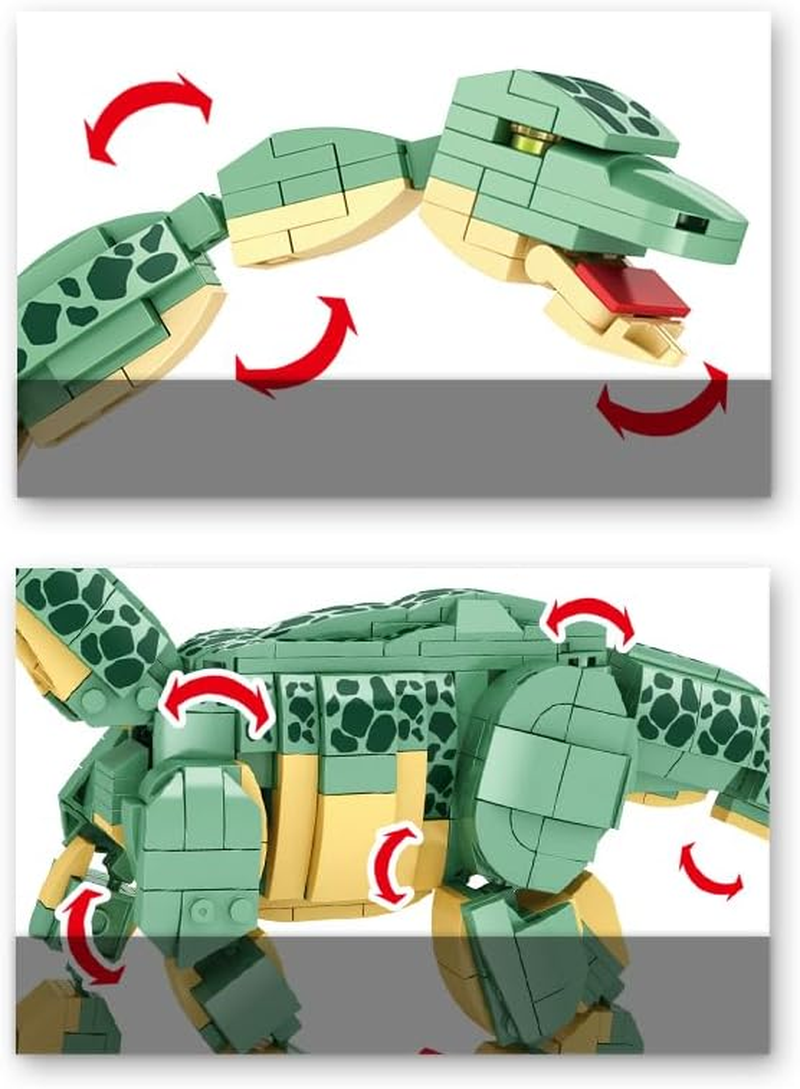 WOMA Dinosaur Building Blocks Set, Brachiosaurus Dino World Park Building Bricks Educational Toy for Boys (589PCS), Jurassic Park Building Toy for Adult and Kids Age 6+, Joint Can Move Flexibly image number 4