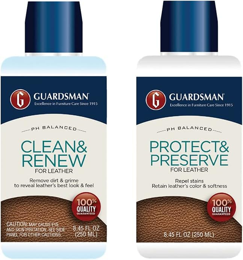 Guardsman Leather Care Bundle: Leather Cleaner and Leather Protector image number 1