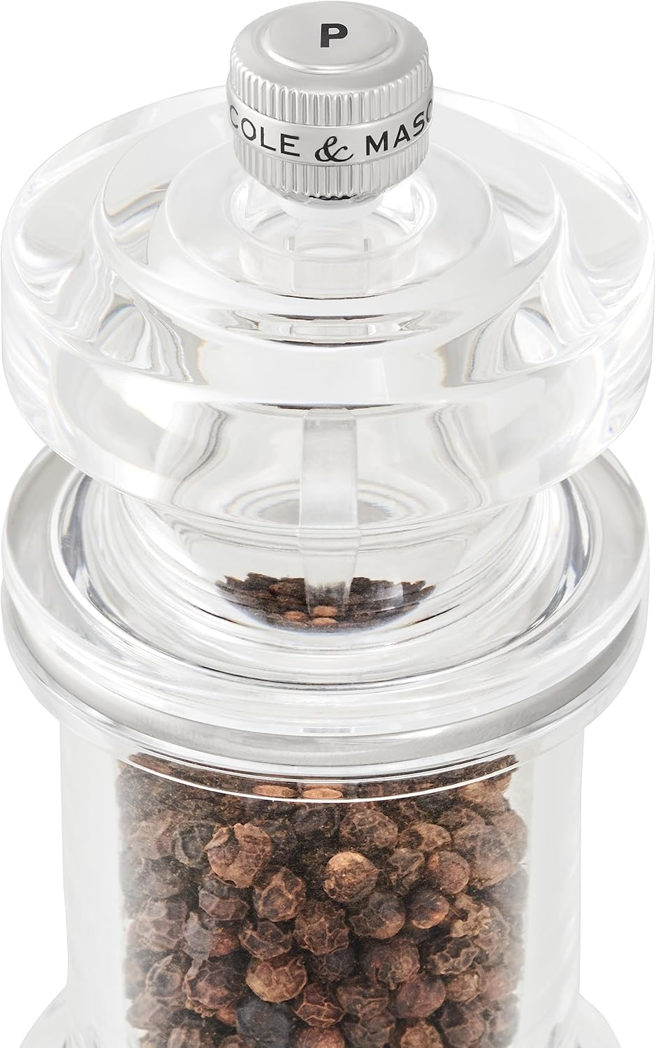 Cole & Mason Acrylic Pepper Mill - Adjustable Precision+ Carbon Steel Grinding Mechanism | Perfect for Home Cooks, Chefs, and Restaurants | 118Mm Compact and Durable | Lifetime Mechanism Guarantee image number 5