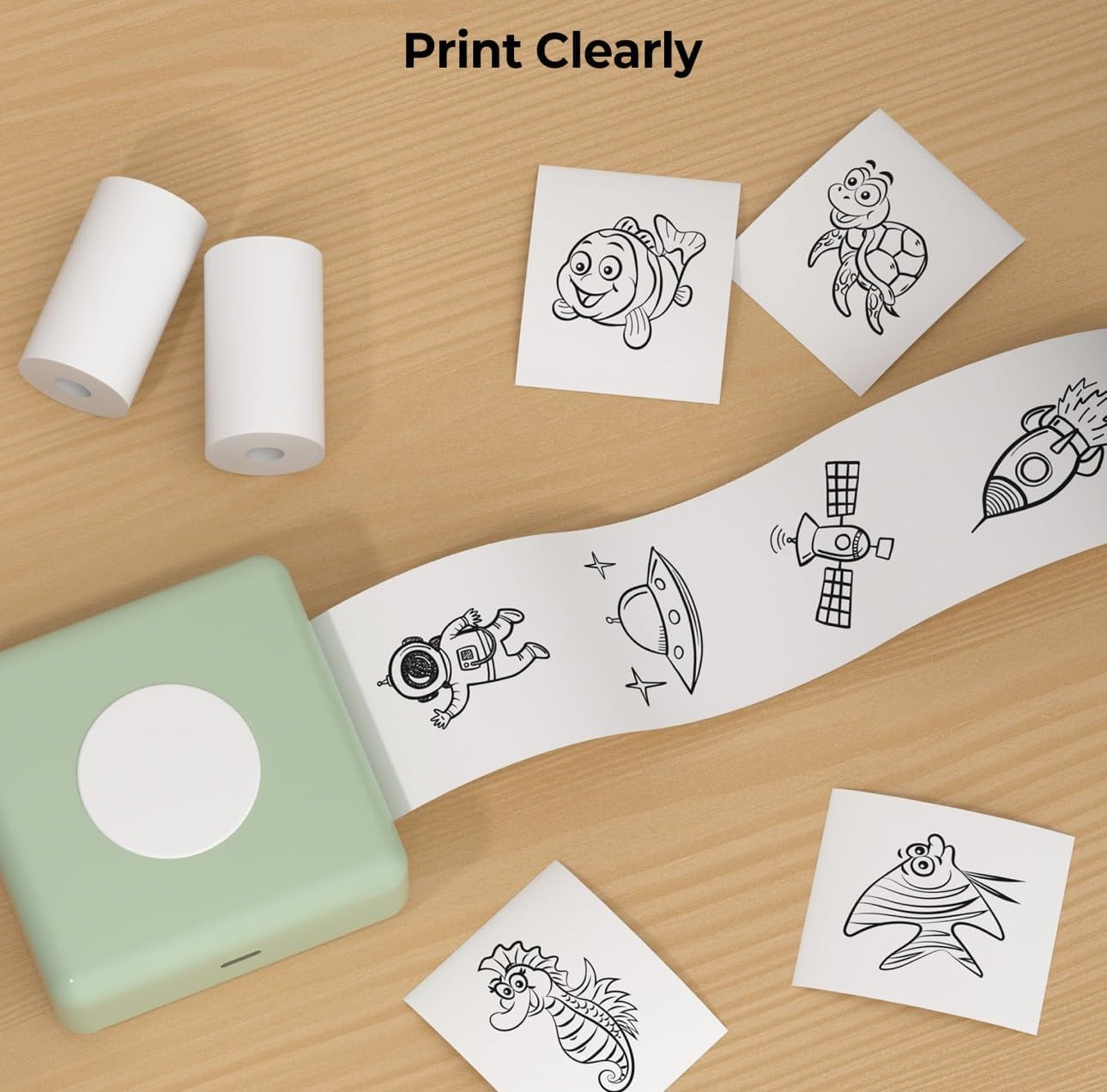 YC-GREHUN 10 Rolls of Kids Instant Camera Print Filler Paper 2.2 X 1-Inch Camera Print Paper Photo Printer Kids Instant Camera Print Paper, Candy Color