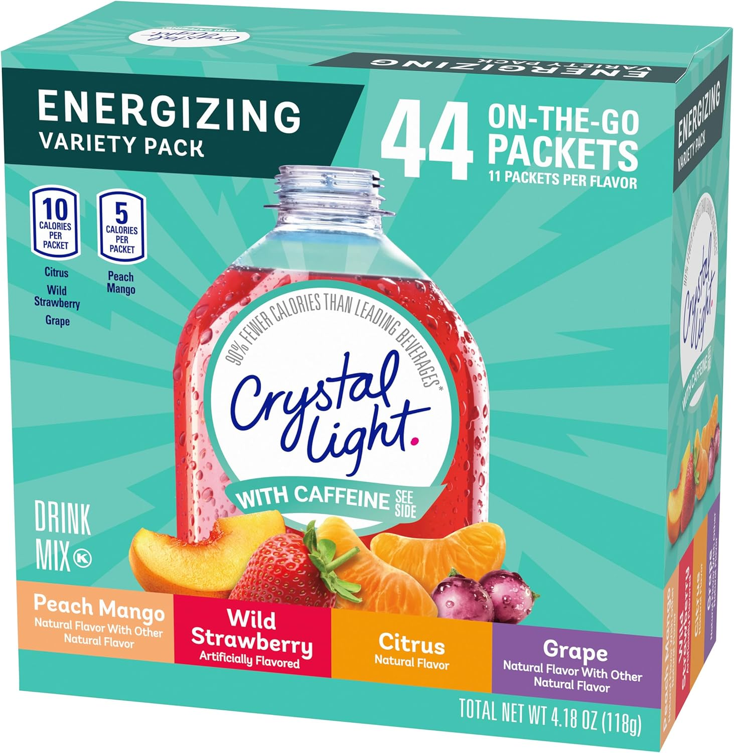 Crystal Light Energizing Variety Pack, 44 Ct. On-The-Go Packets image number 2