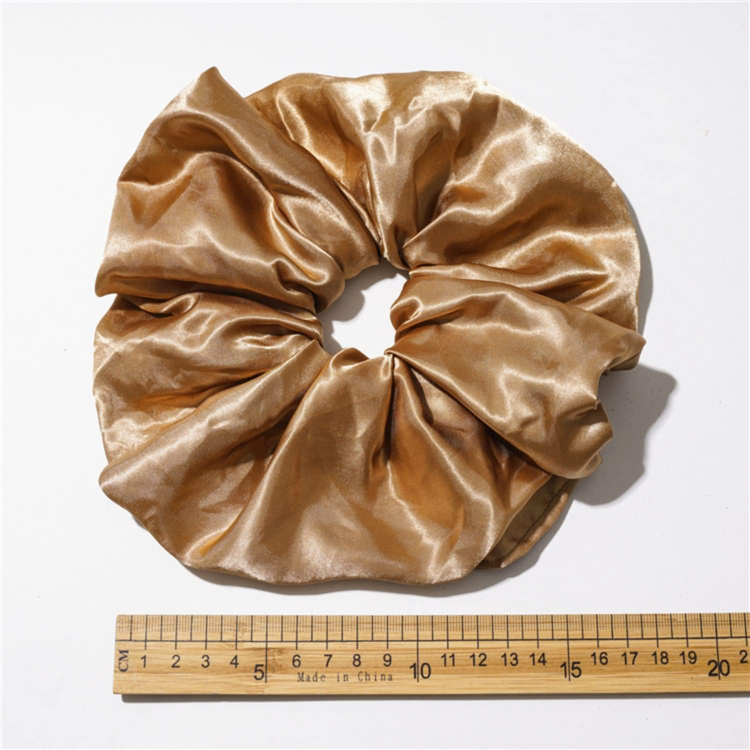 Big Satin Scrunchies for Women, XL Oversized Hair Scrunchies for Thick Hair, Extra Large Soft Silk Pillow Scrunchy, Jumbo Hair Tie for Curly Hair Buns Ponytails, 6 Pack(M) image number 1