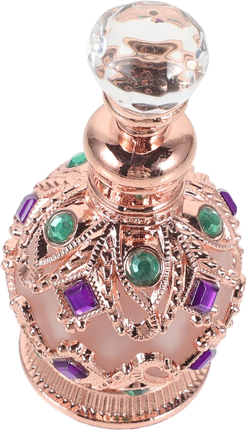 KOMBIUDA Refillable Glass Perfume Bottle Portable Fragrance Container for Travel Elegant and Leakproof Design for Essential Oils and Personal Use