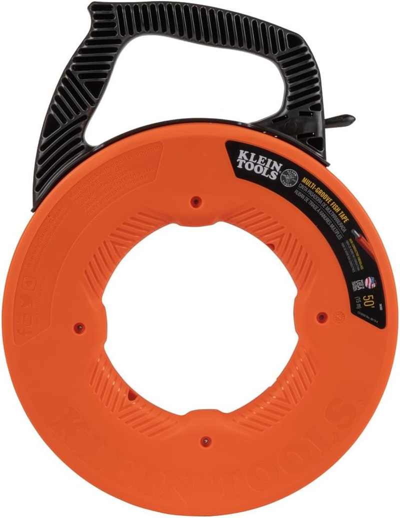 Klein Tools A-56382 Multi-Groove Fiberglass Fish Tape with Nylon Tip, 50-Foot image number 2