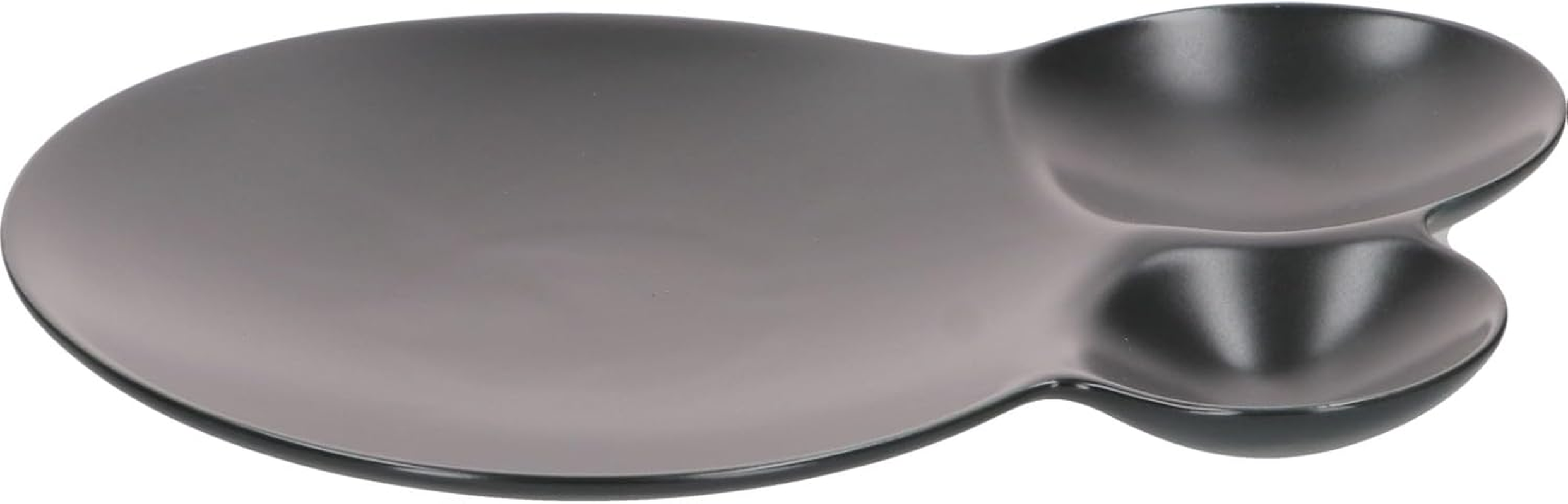 Mino Yaki 82-077-101 Miyama Plate, Divider Plate, 8.3 X 5.9 Inches (21 X 15 Cm), Savone Savone, White Porcelain, Made in Japan