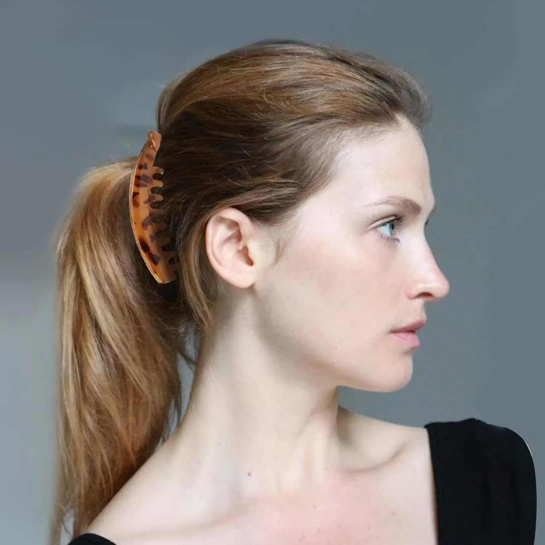 Banana Hair Clips for Women, Pack of 6, Non-Slip Ponytail Holder Clip, Large Banana Clip, Colourful Banana Clip, Banana Hair Clips for Women, Girls, Thick Medium Hair image number 1