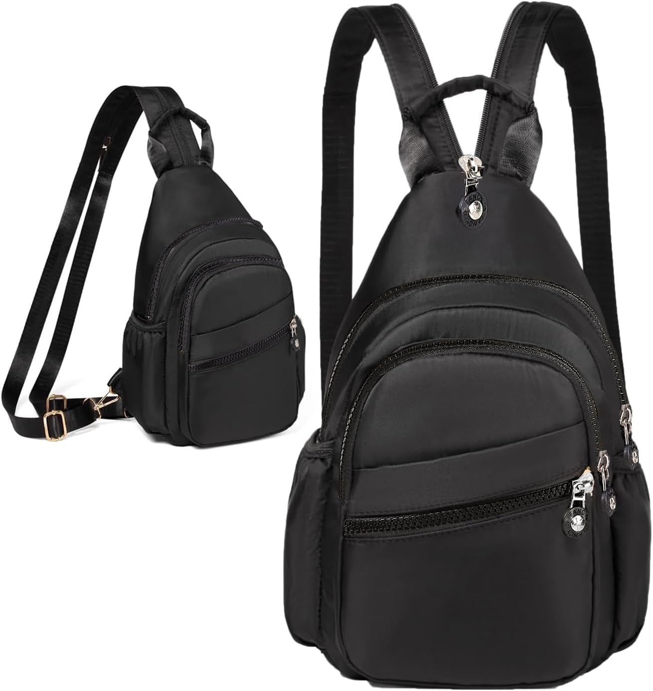 Xsecnua Sling Bag for Women, Mini Backpack Sling Backpack, Small Backpack Small Daypack Crossbody Bags for Travel