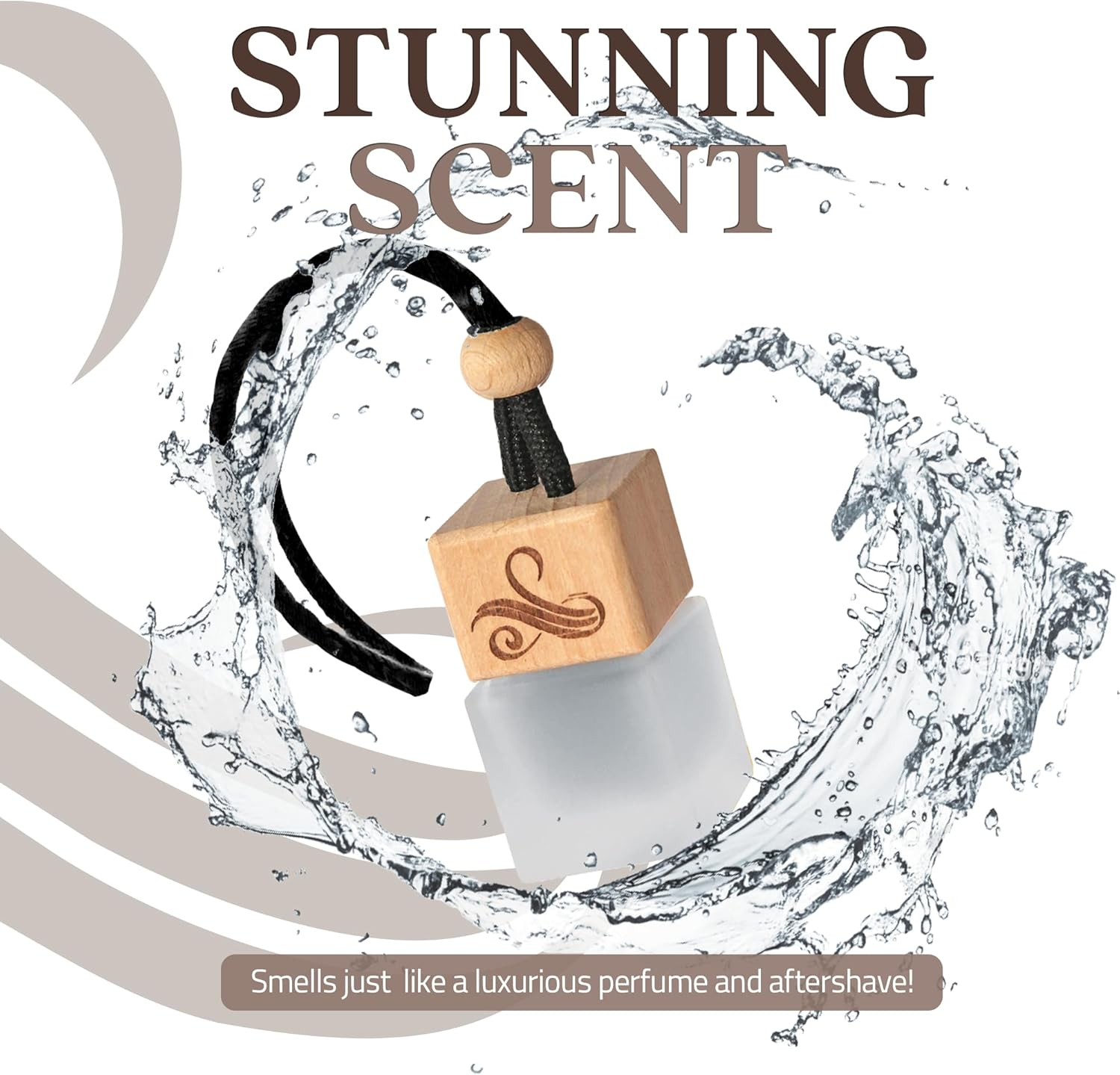 Afgan Oud Car Air Freshener for Men with Vent Clip | Car Scents Air Freshener with Sauvage Fragrance | Strong Car Perfume Air Freshener | Odour Eliminating Car Air Fresheners by Perfa, 8Ml, Brown image number 6