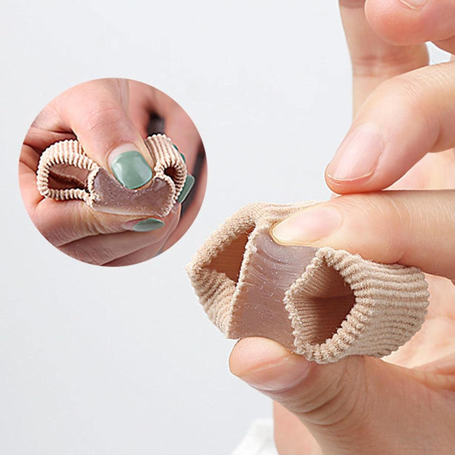 Toe Spacers | 2 Rings Gel Toe Corrector for Overlapping Toes | Big Toe Spacers, Big and Second Toe Cushions for Preventing Rubbing and Relieve Pressure Astray