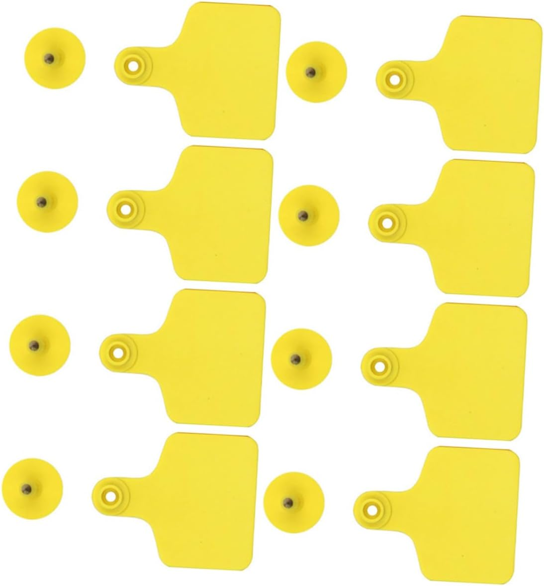 Milisten 100Pcs Blank Livestock Ear Tags for Cattle Sheep Pigs Flexible Fade Resistant Animal Identification Tags Suitable for Farm Use image number 3