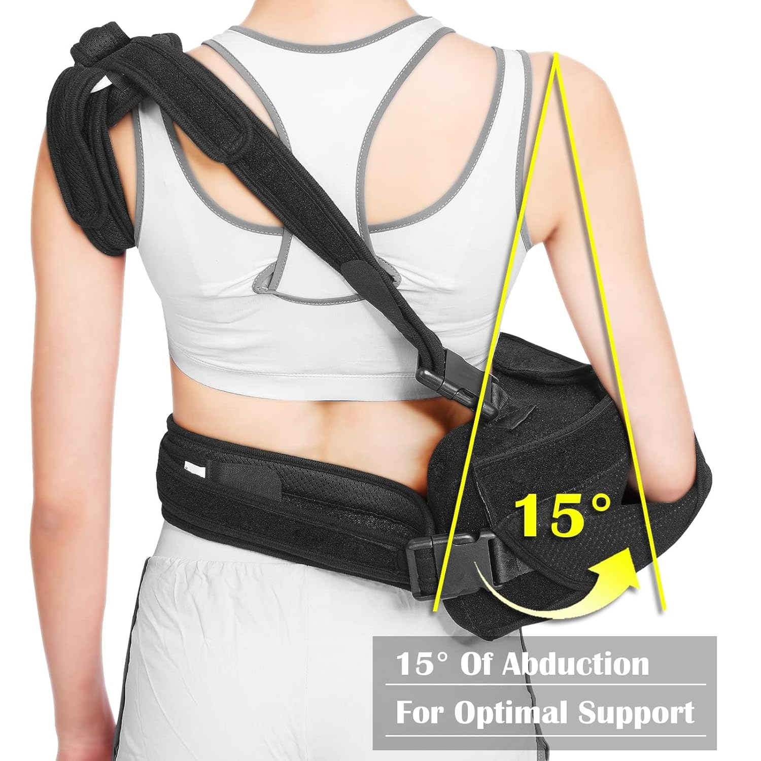Shoulder Sling with Abduction Pillow, Shoulder Sling Immobilizer for Rotator Cuff, Sublexion, Surgery, Dislocated and Broken Arm, Arm Sling Shoulder Immobilizer with Pillow (Right) image number 2