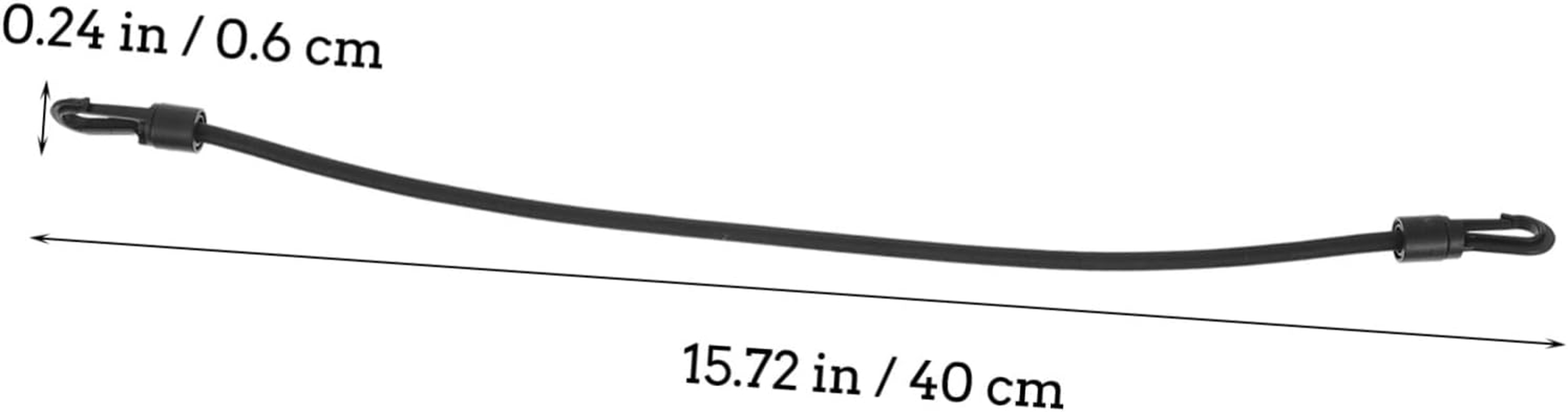 INOOMP Elastic Auto Luggage Bundling Straps with Hooks 4Pcs, Stretchy Cargo Fixing Tie Belts for Camping and Travel Accessories