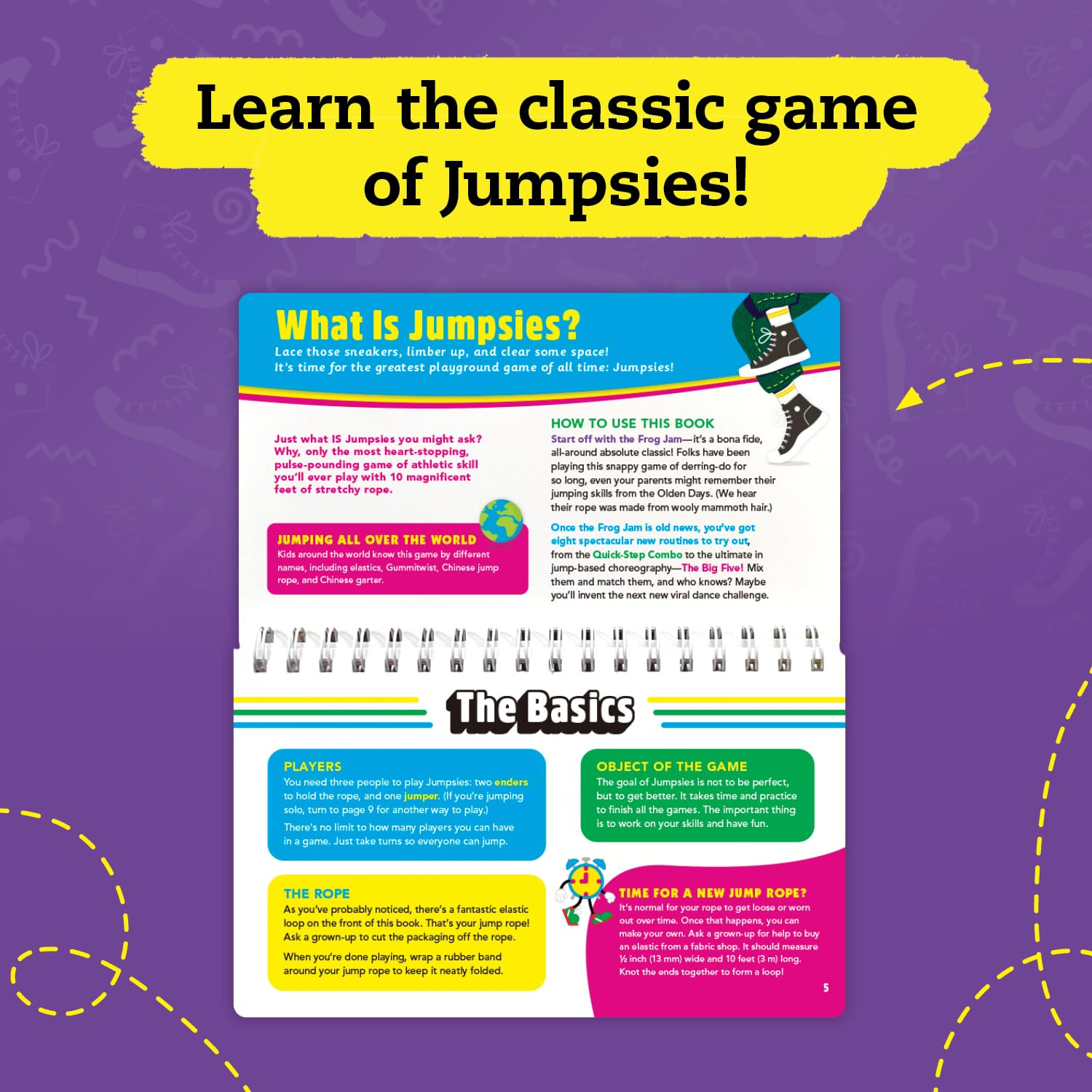 Jumpsies: How to Hop, Skip & Jump with Stretchy Rope (Klutz) image number 5